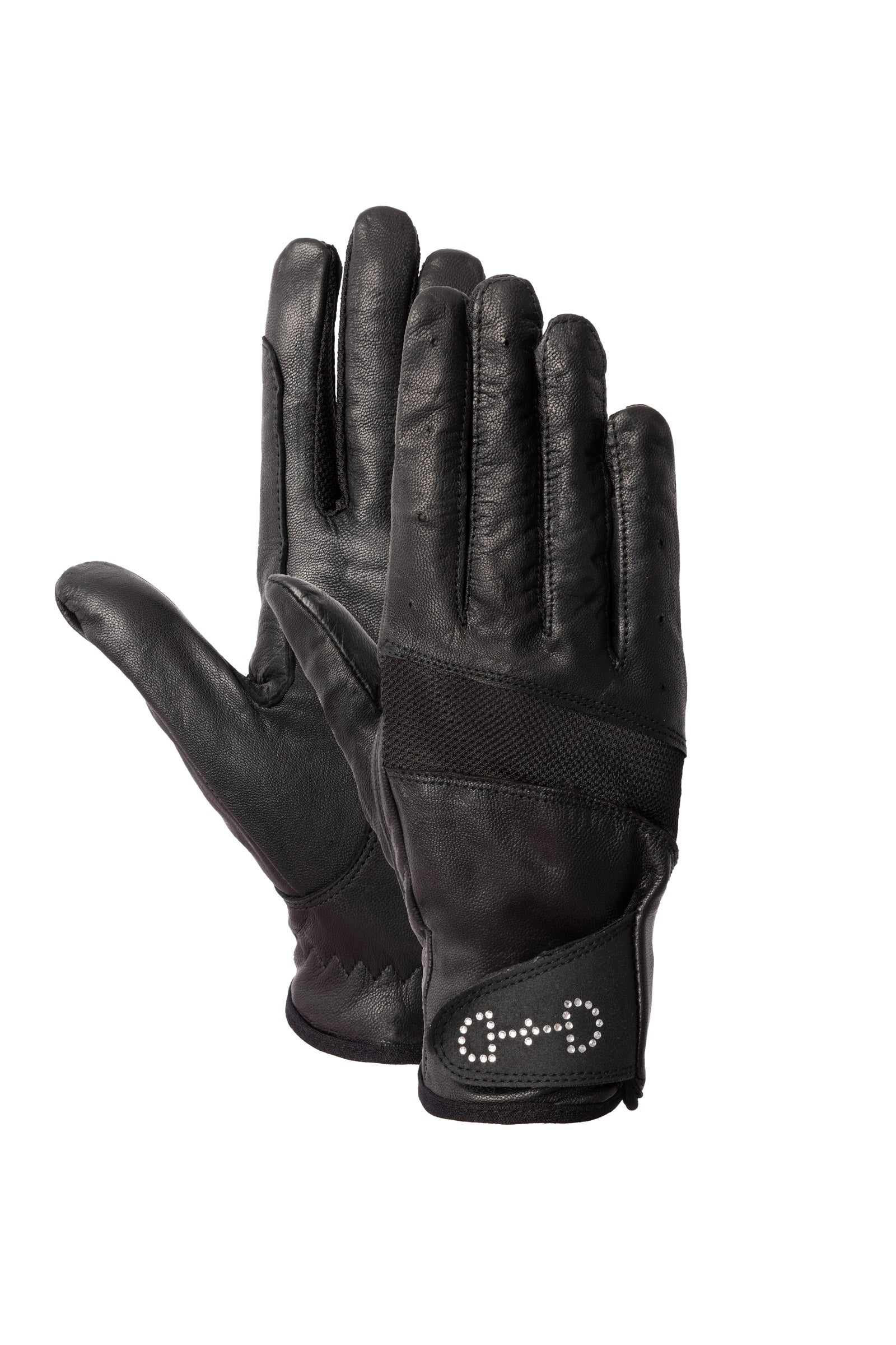 Horze Guantes de Cuero y Malla para Mujer Guantes