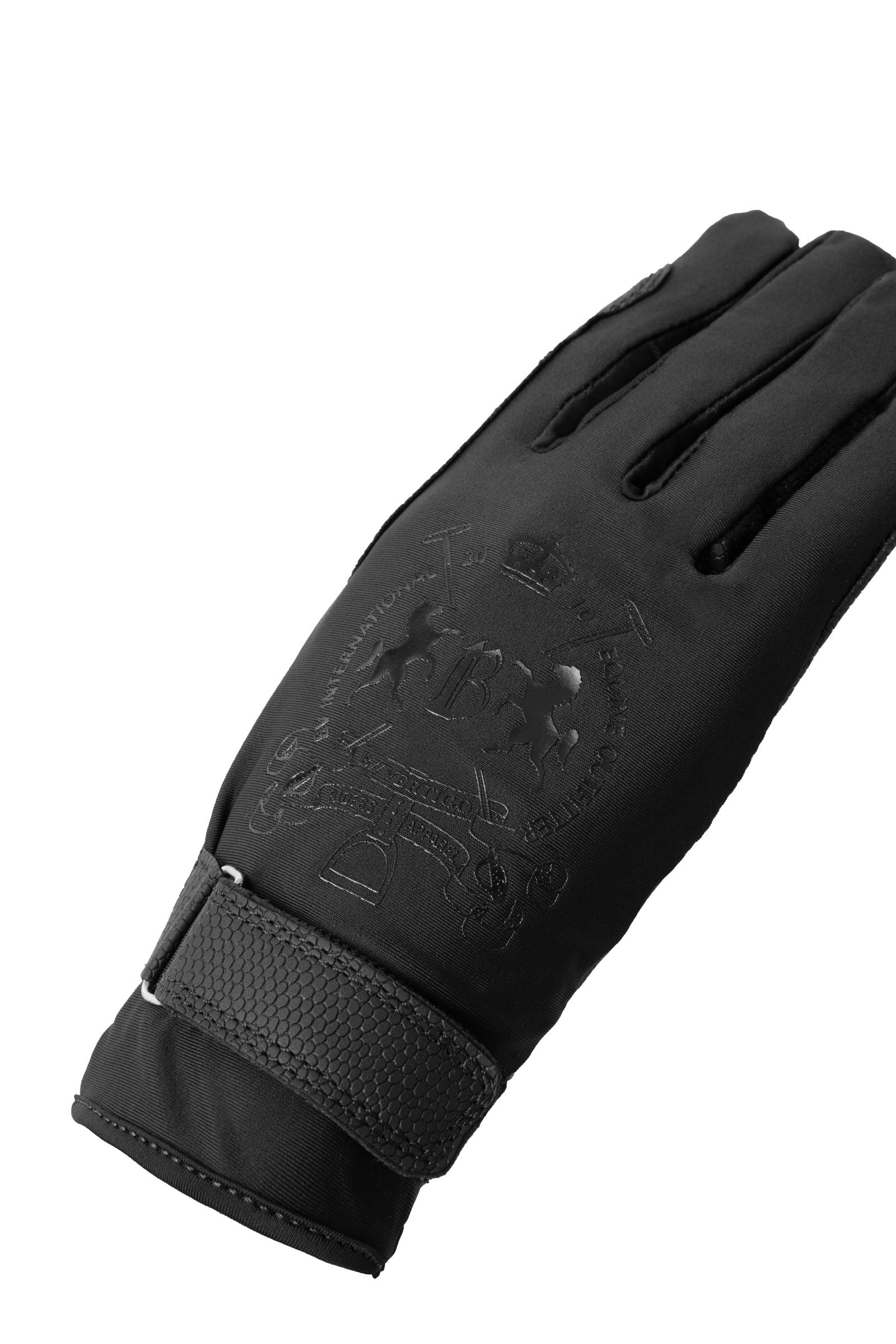 B Vertigo Laia Women's Riding Gloves with Logo Print Riding Gloves