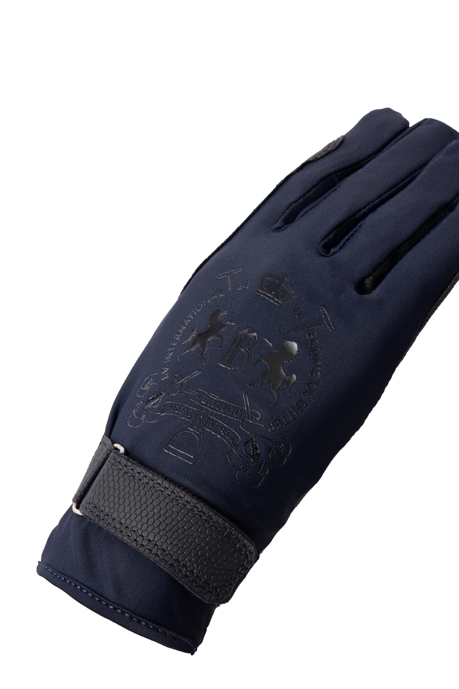 B Vertigo Laia Women's Riding Gloves with Logo Print Riding Gloves