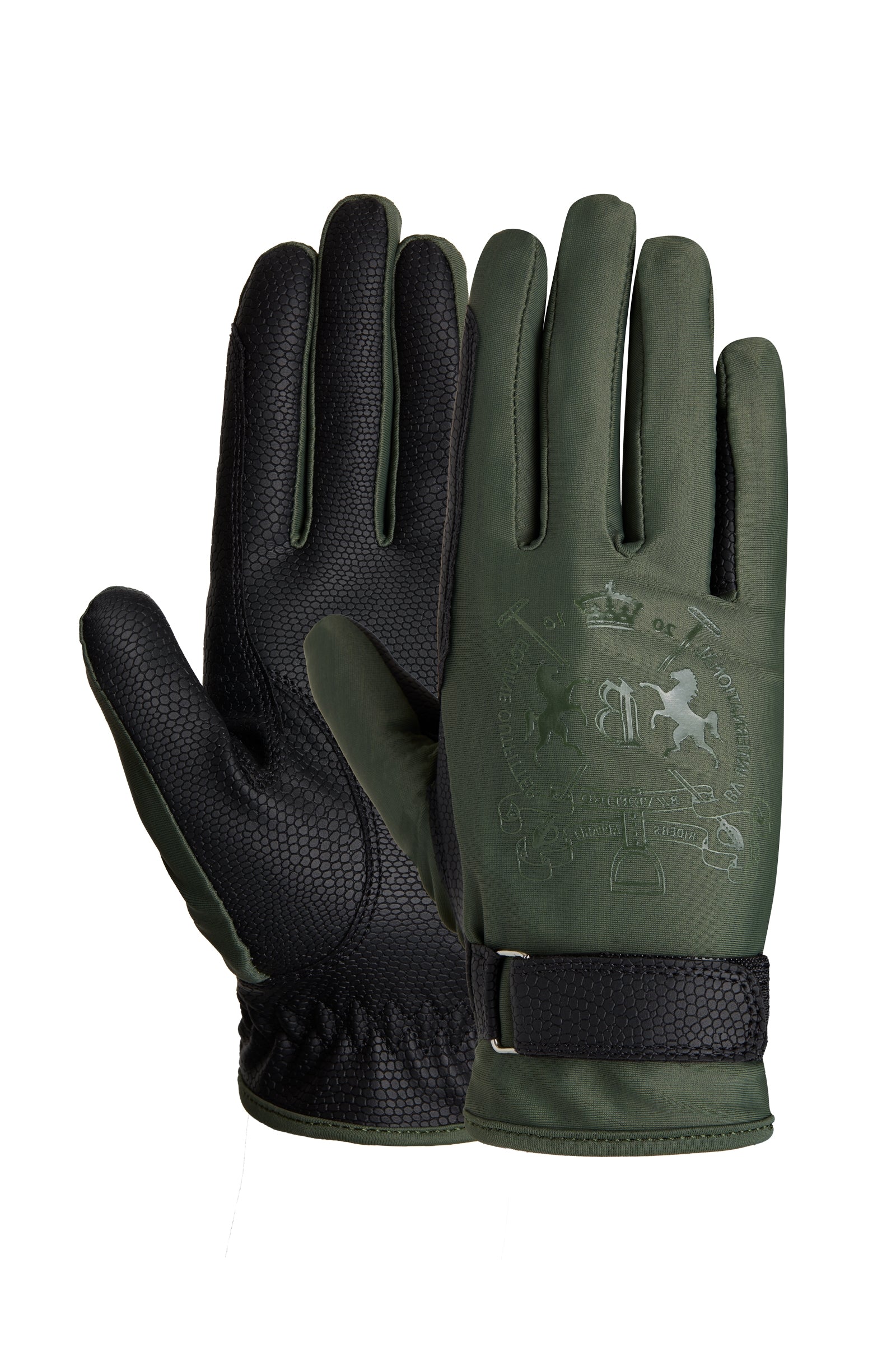 B Vertigo Guantes de Equitación con Estampado de Logo para Mujer Laia Guantes