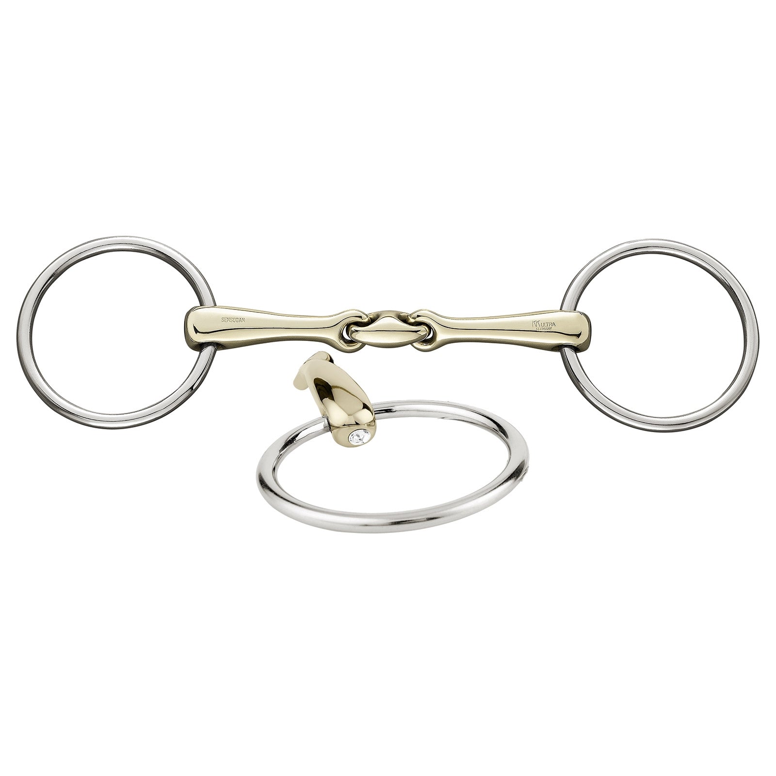 Sprenger KK Ultra Snaffle Sensogan 16 Mm w/ Crystals Horse Bits