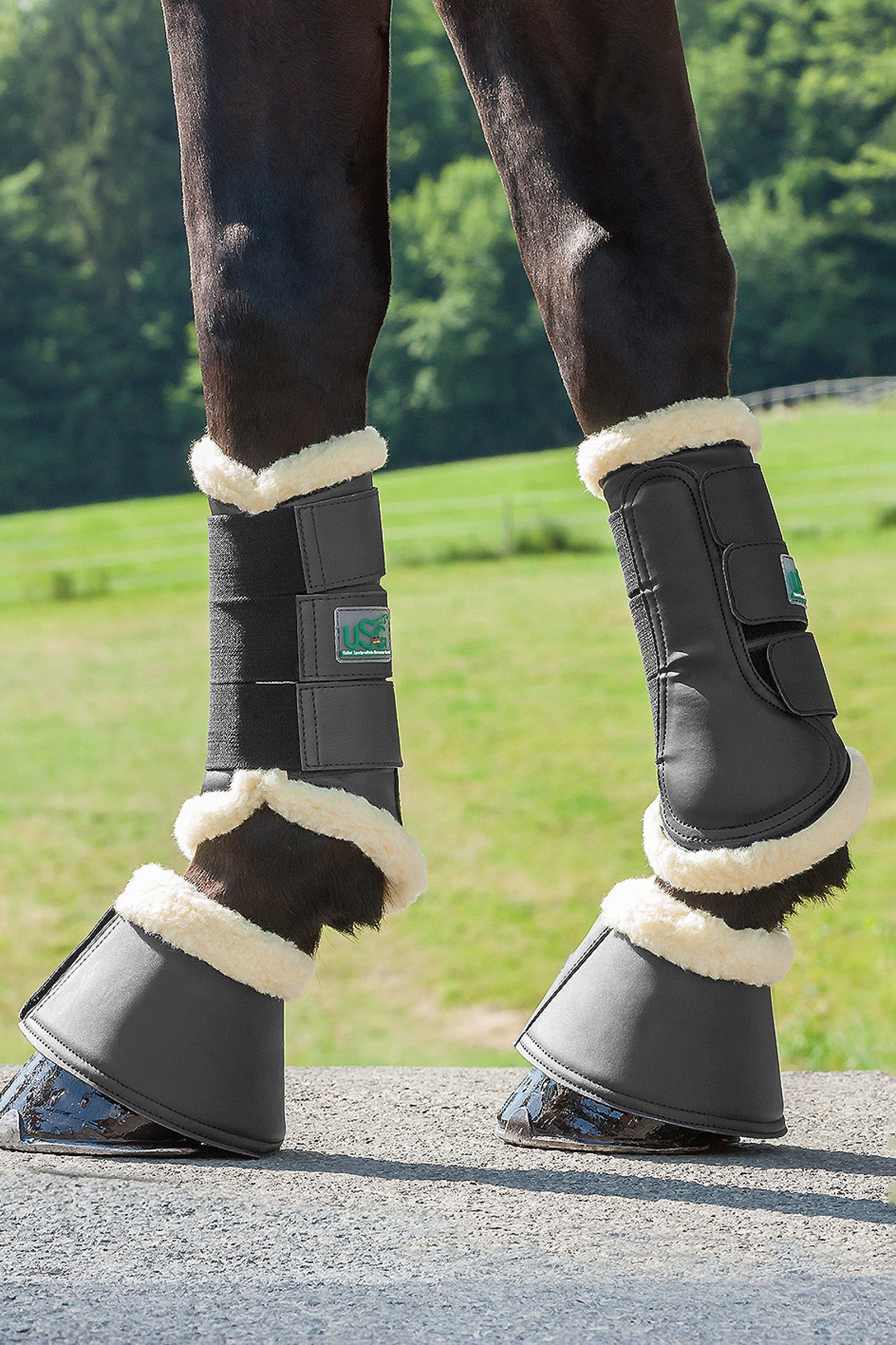 USG Campanas Breathopren con Piel Sintético Leg Protection & Hoof Protection for Horses