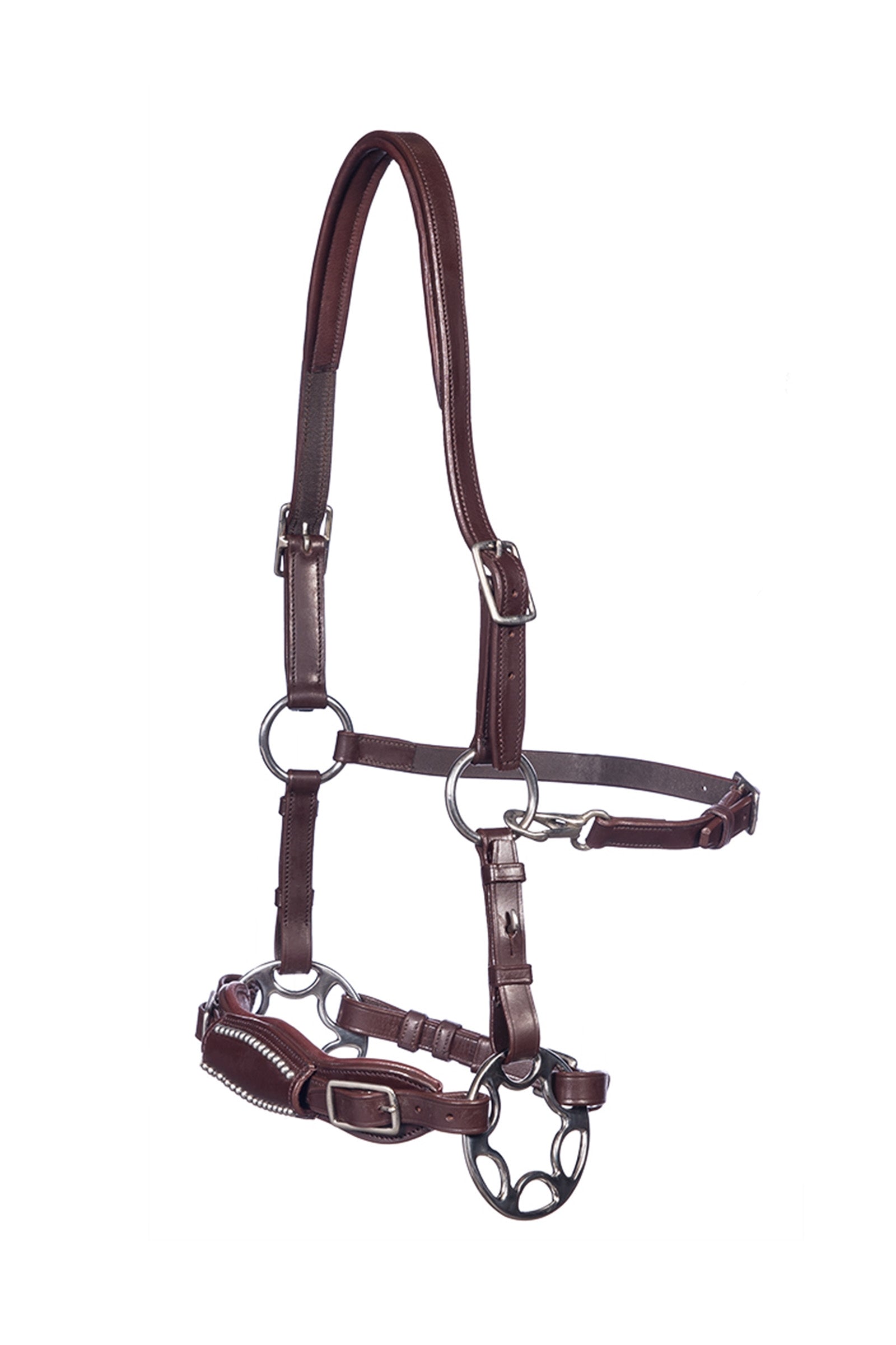 F.R.A. Freedom Riding Articles Miranti Hackamore (Sistema 2) Cuero, correas de mandíbula, con tijeras Cabezadas de montar & Riendas