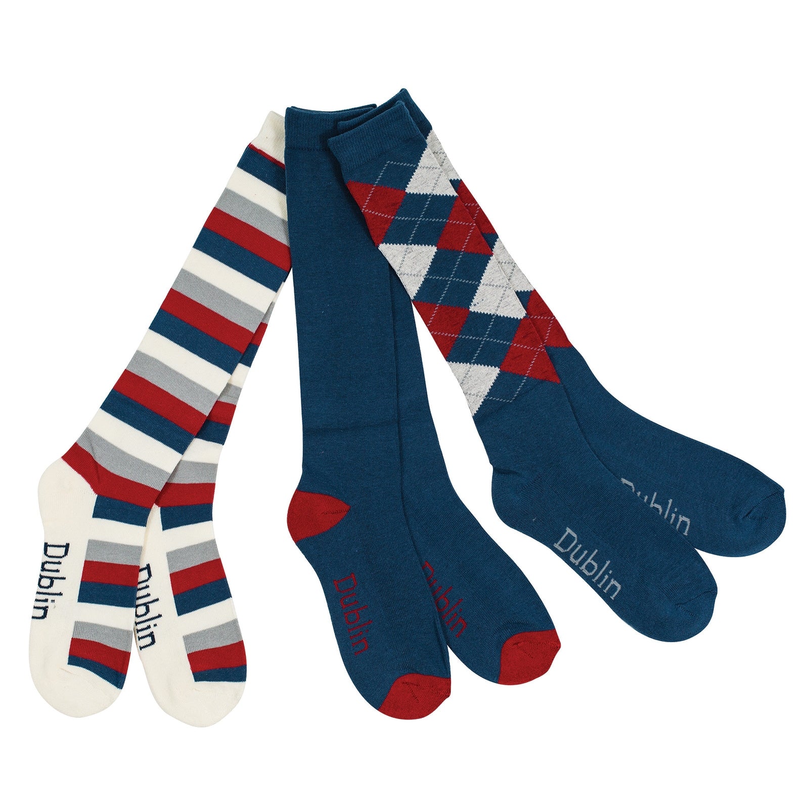 Dublin Socks 3 Pack/ 3 pattern Calcetines