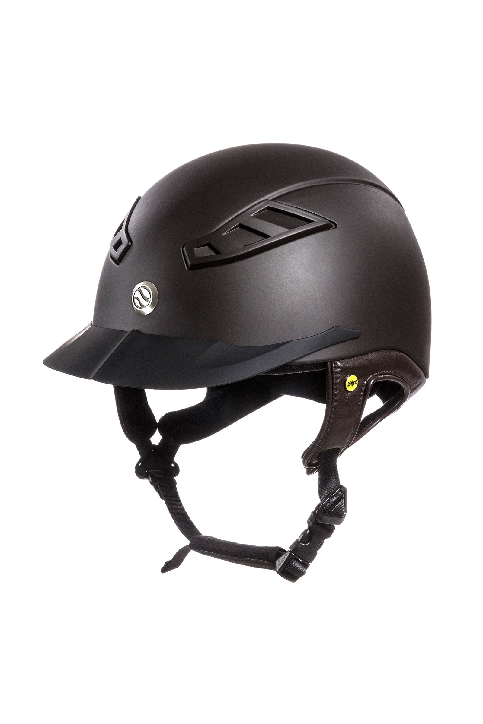 Back on Track Casco de Equitación Parte Superior Lisa EQ3 MIPS Lynx Equipamiento Seguridad