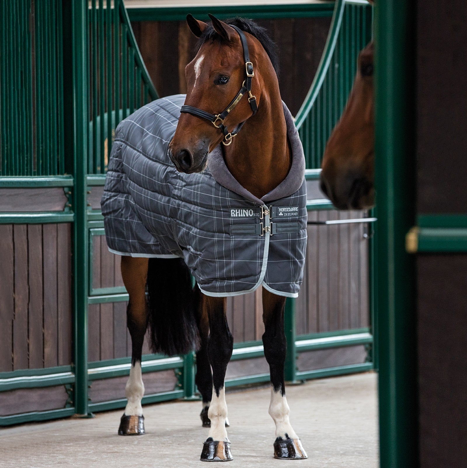Horseware Manta de Cuadra Pesada Múltiple Capa Rhino Original, 450g Mantas Caballo