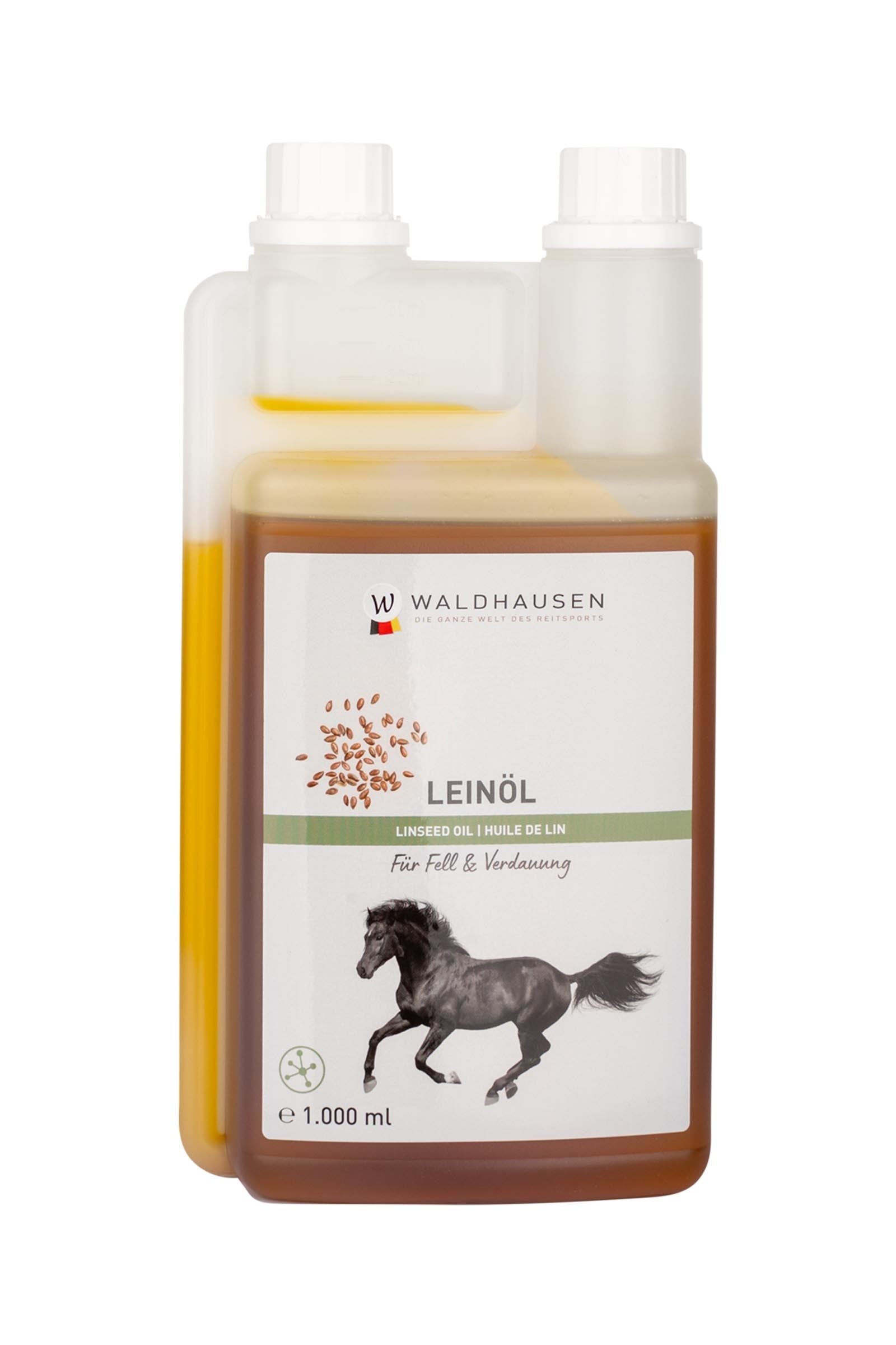 Waldhausen Aceite de linaza, 1L Horse Feed & Nutrition
