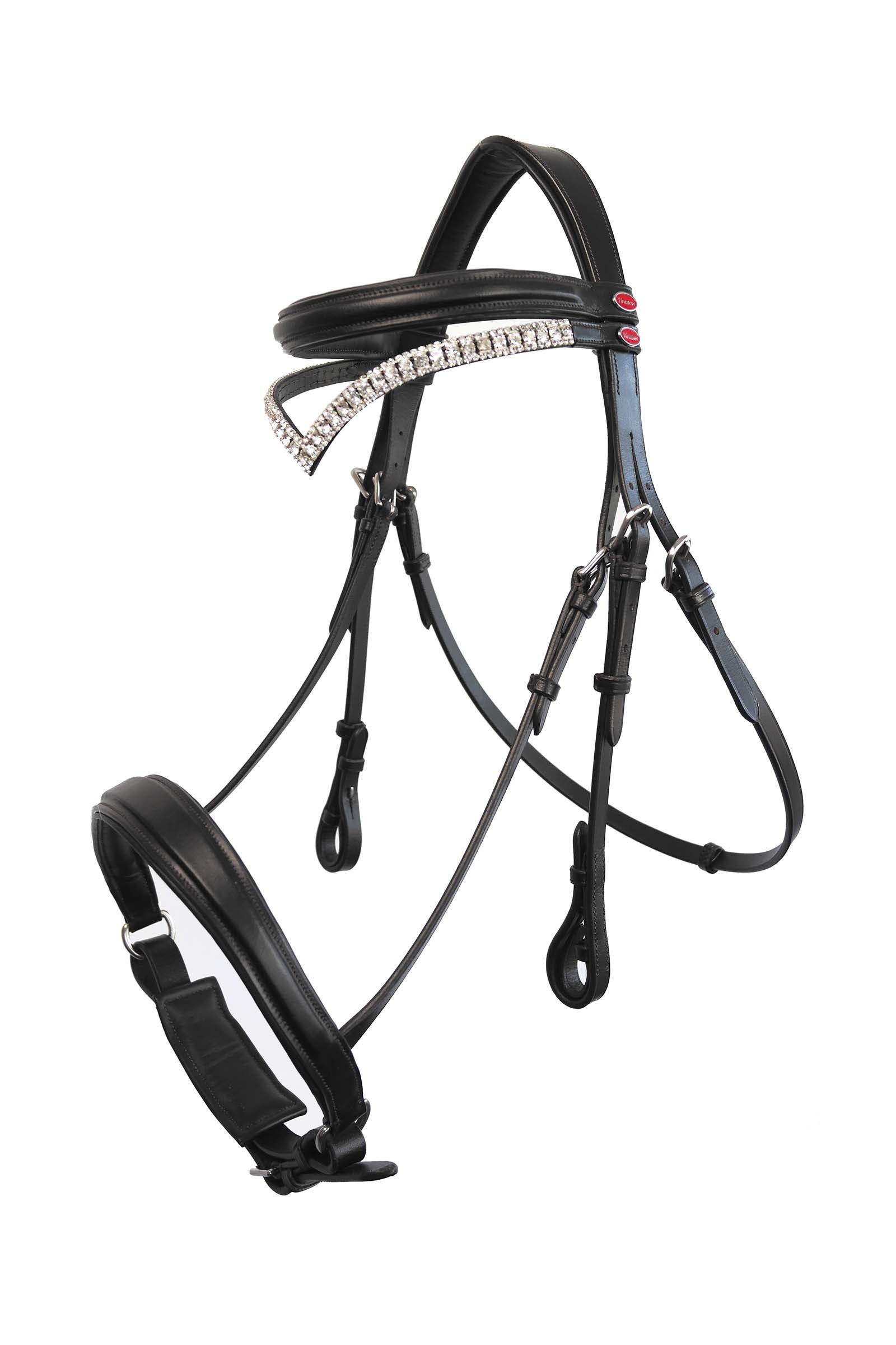 John Whitaker Lynton Snaffle Bridle with Spare Browband Cabezadas de montar & Riendas