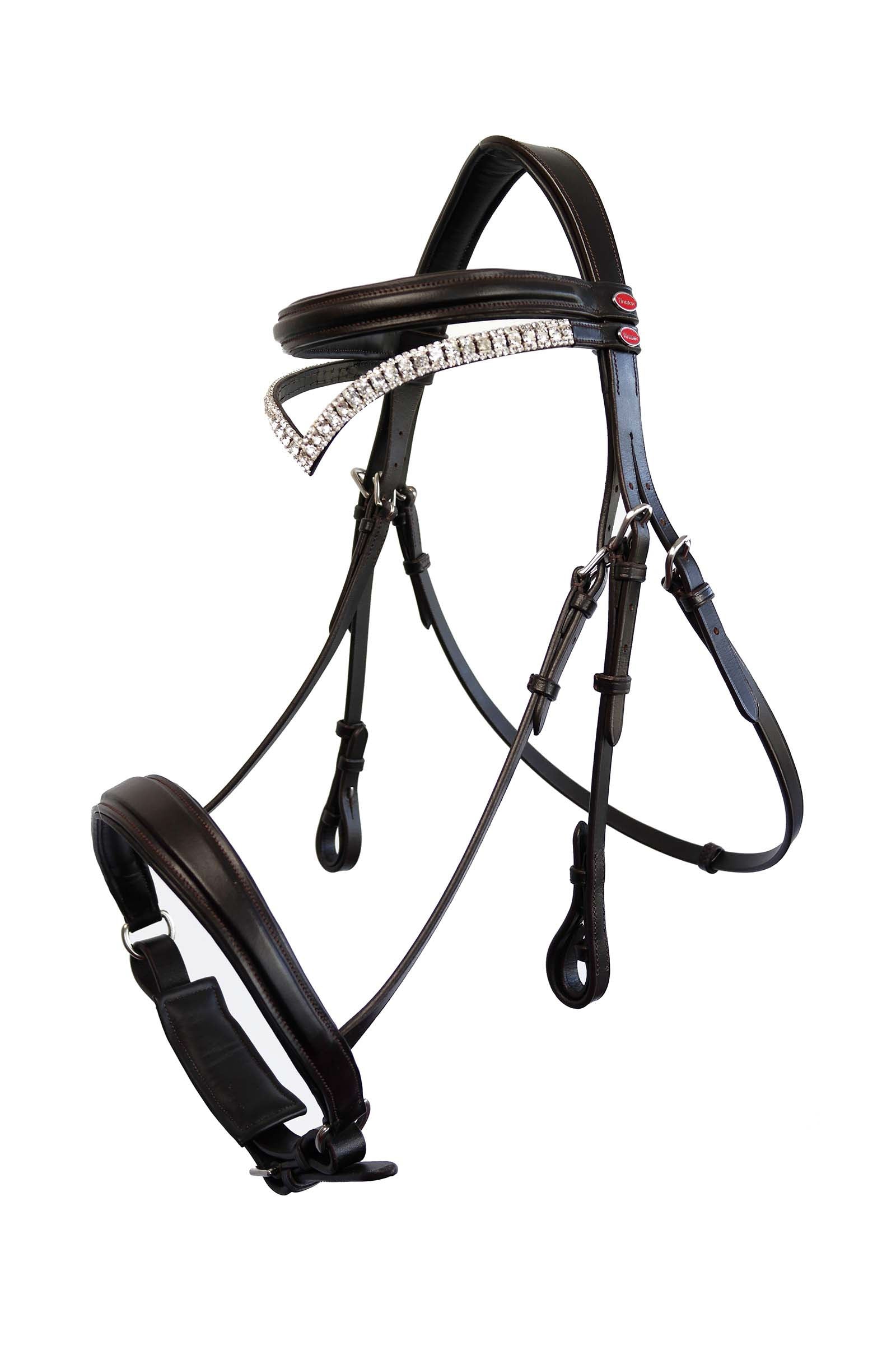John Whitaker Lynton Snaffle Bridle with Spare Browband Cabezadas de montar & Riendas