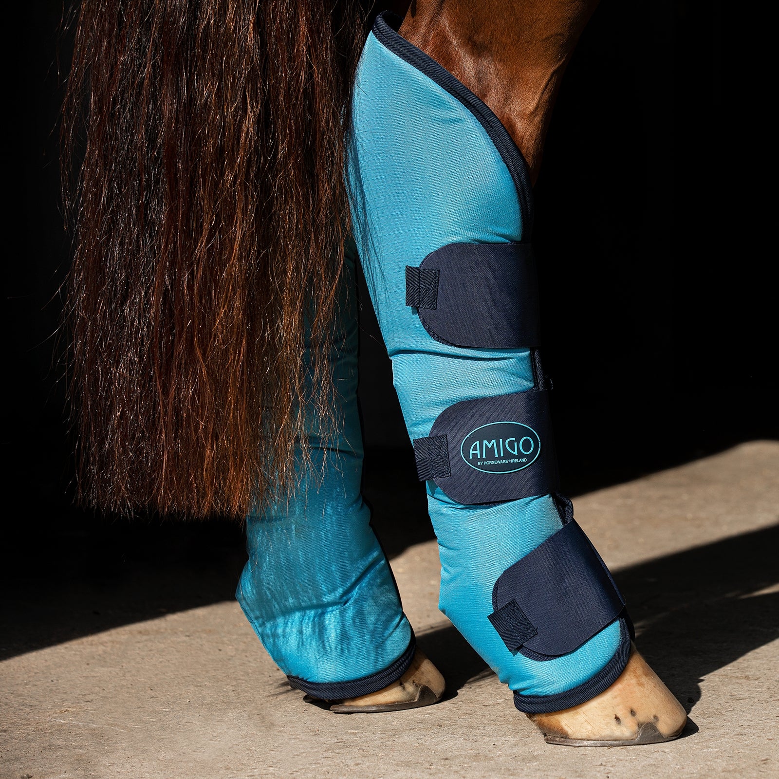 Horseware Amigo Ripstop Travel Boots, Set of 4 Leg Protection & Hoof Protection for Horses