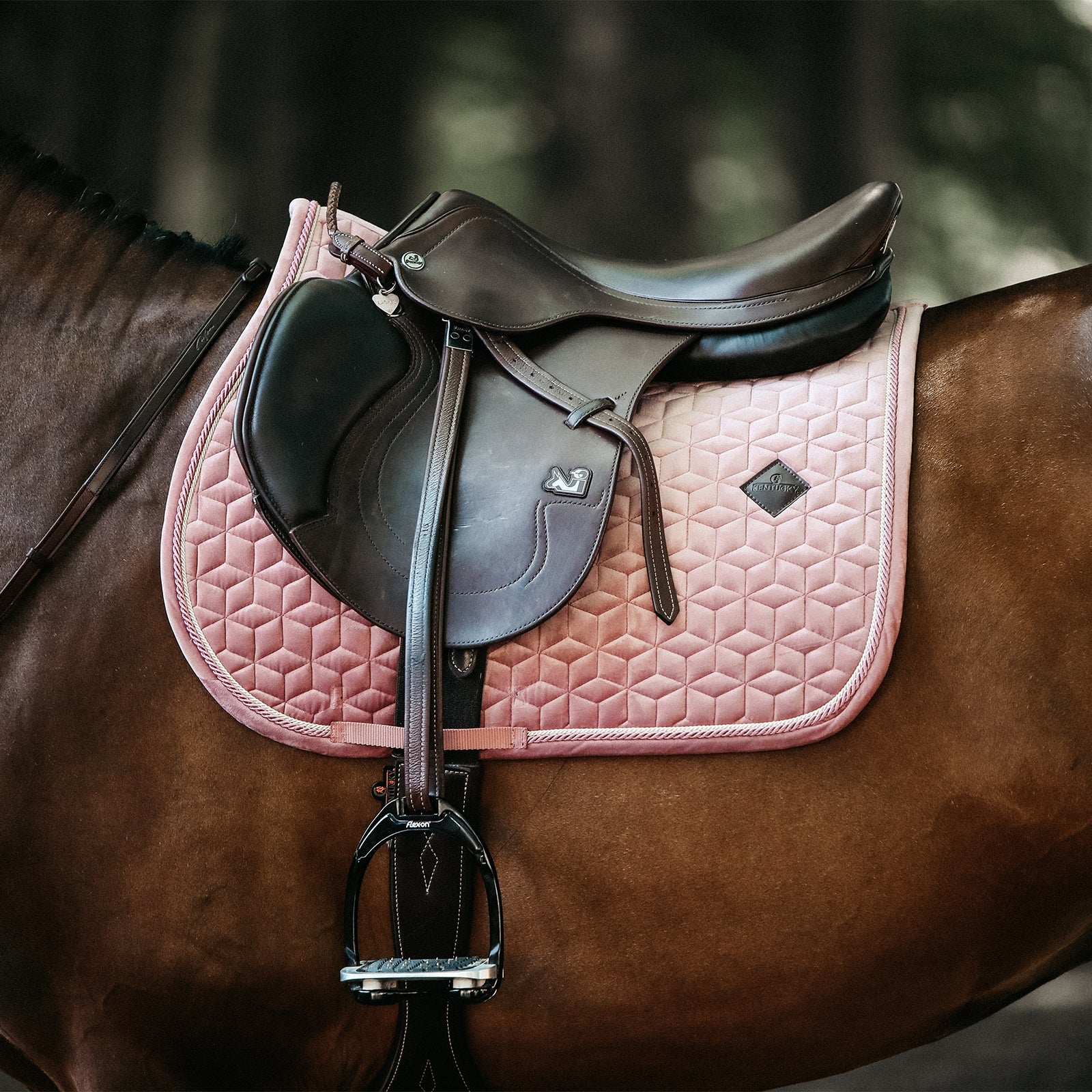 Kentucky Horsewear Velvet Jumping Saddle Pad Saddle Pads
