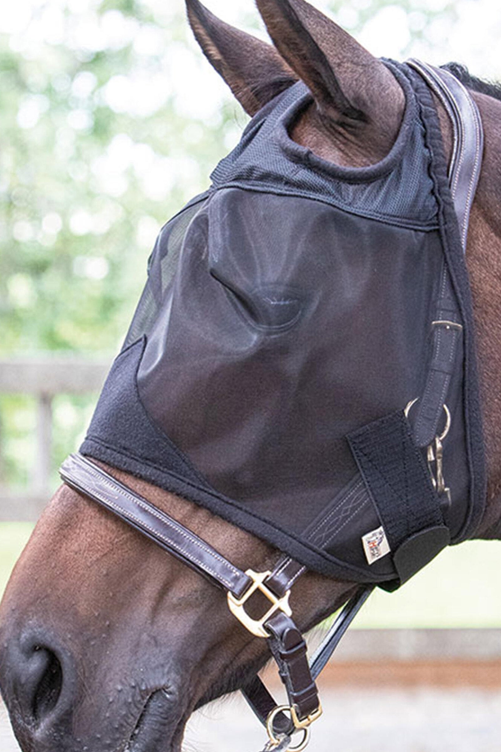 Harry's Horse Fly Mask Flyshield without Ears Antifly Protection for Horses