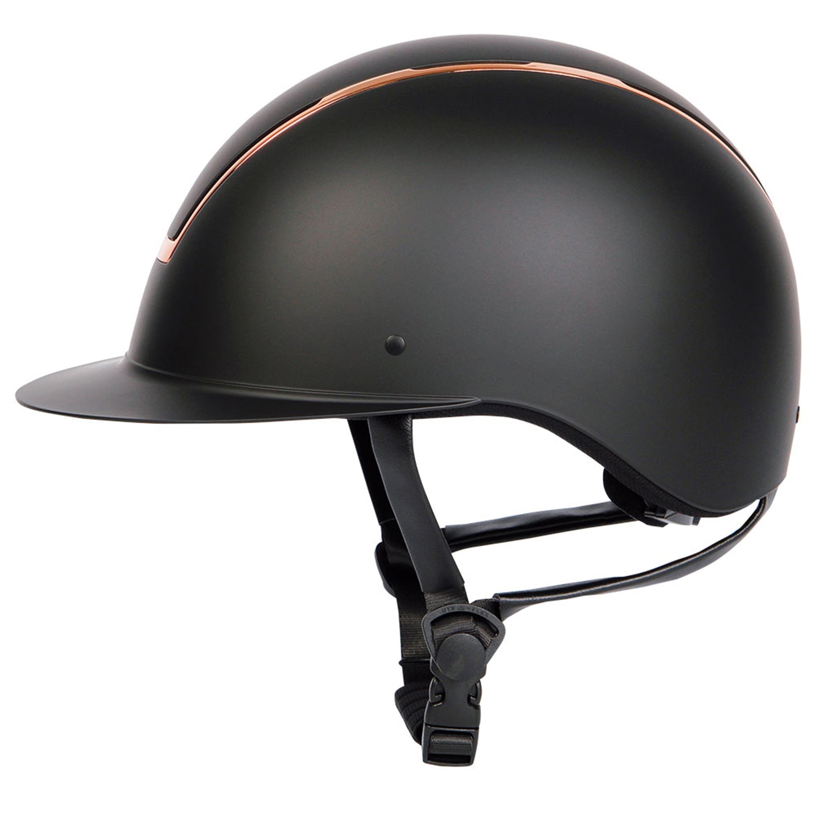 H22 shine casque de équitation Black Mat/ Rose Gold 057-x-058 H22 shine casque de équitation Black Mat/ Rose Gold 057-x-058