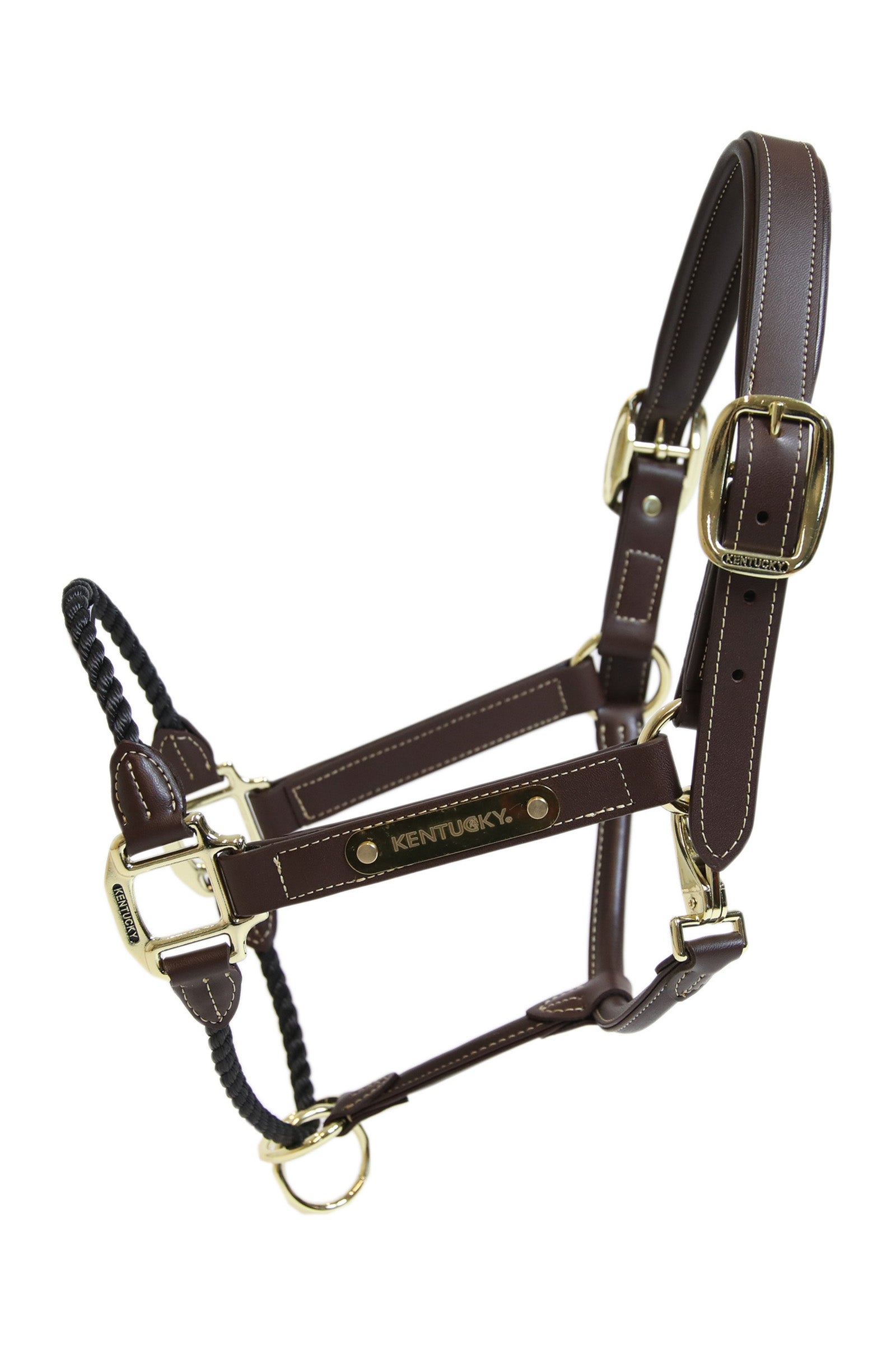 Kentucky Horsewear Leather Rope Halter Halters & Leads