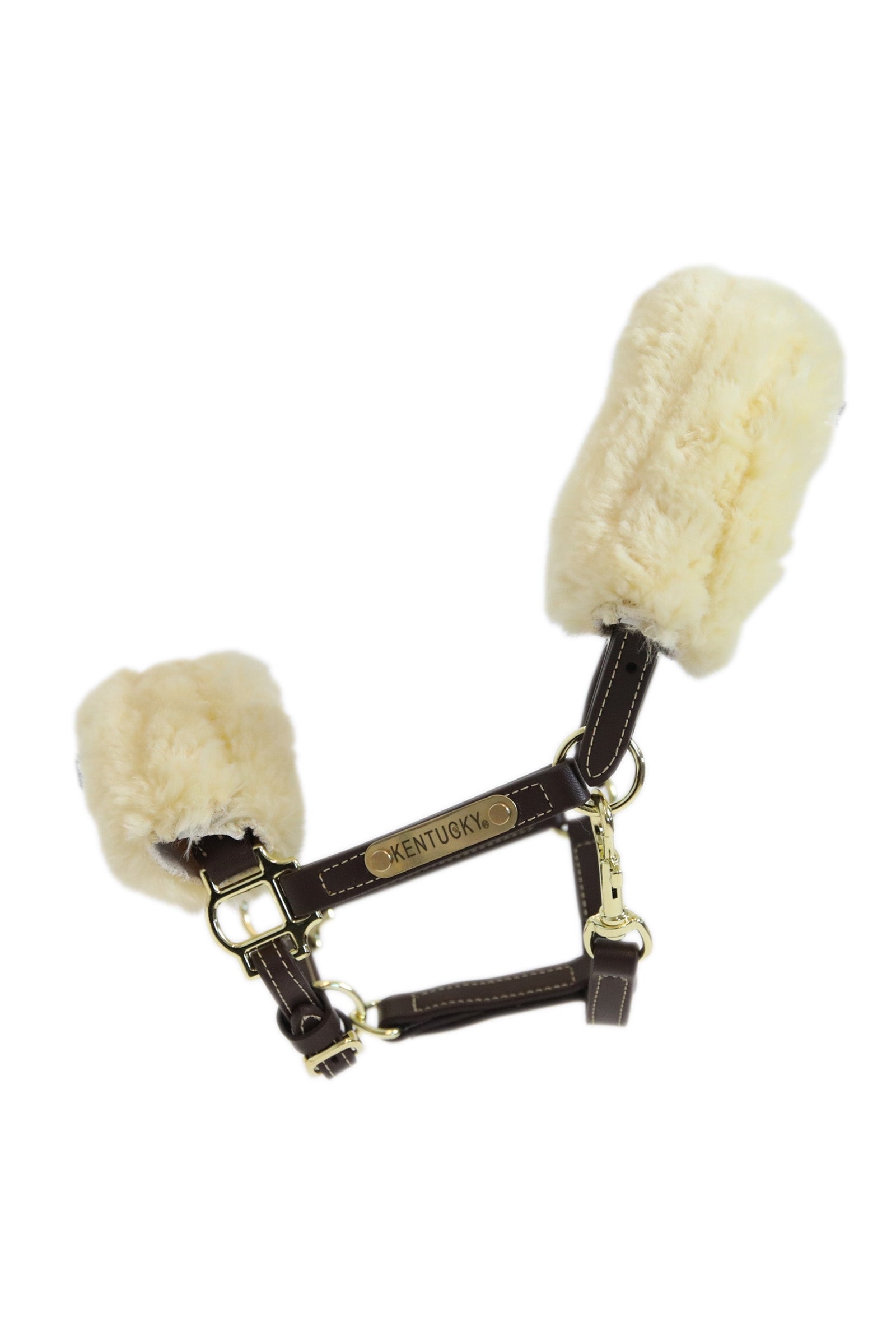 Kentucky Horsewear Cuero Halter Piel de oveja Cabezadas de cuadra & Ramales