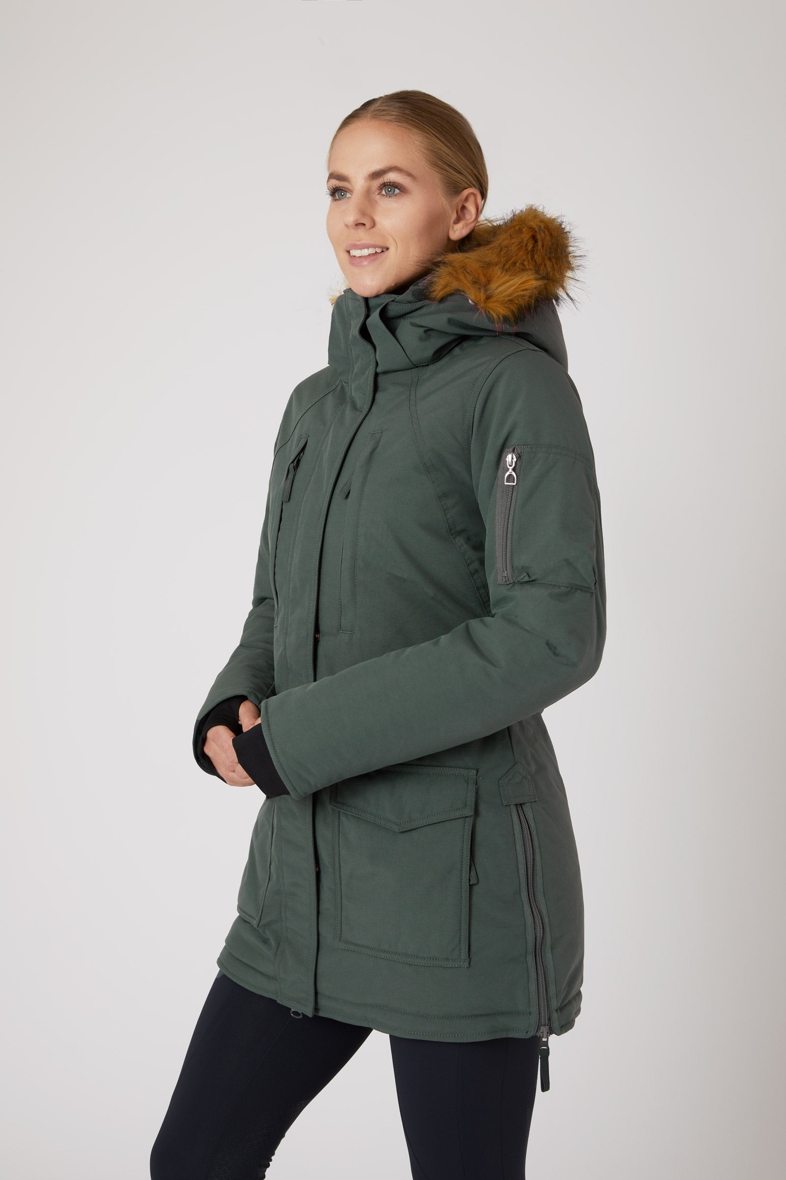 Horze Chaqueta Parka Largo para Mujer Brooke Ropa Mujer