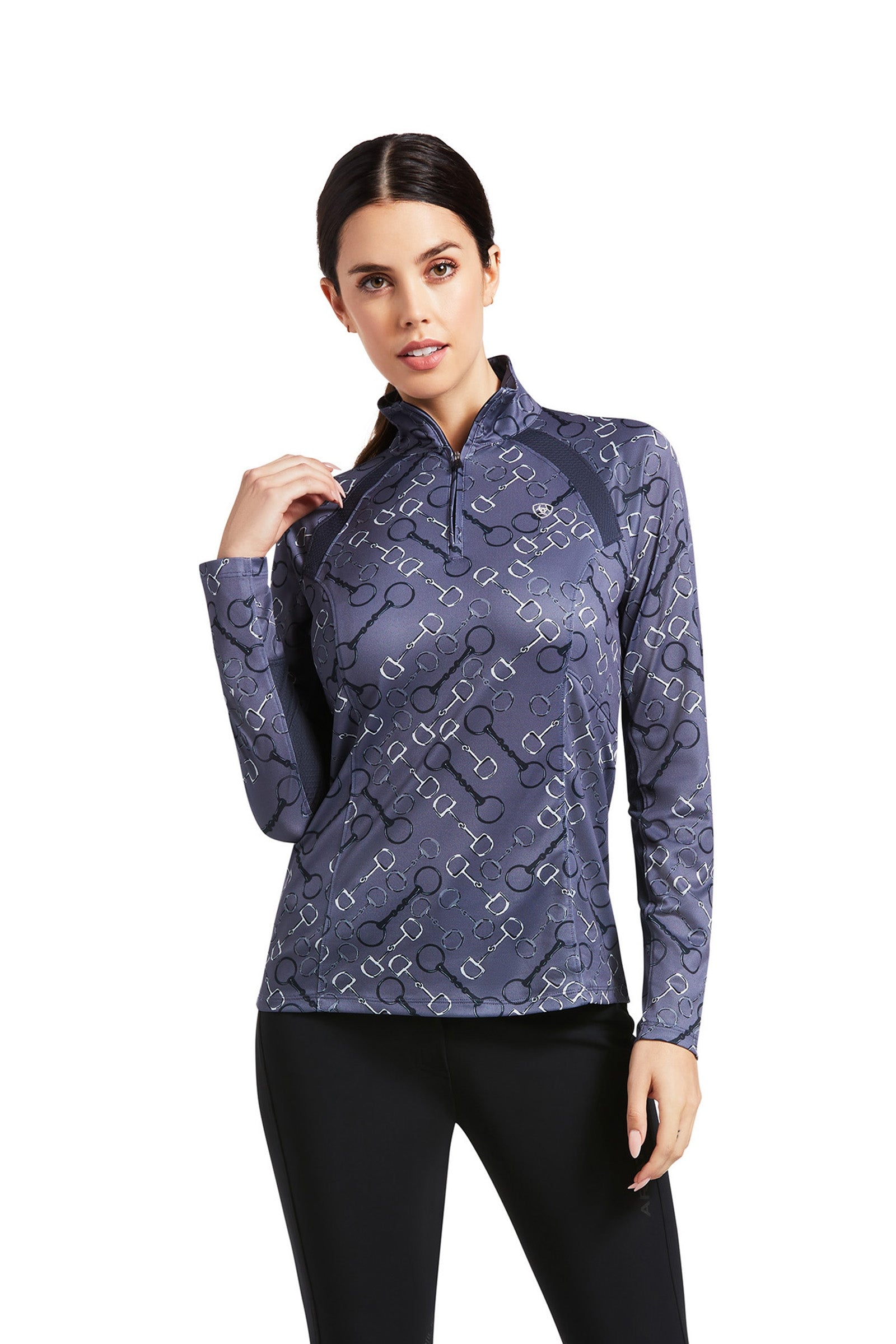 Ariat Camisa Capa Base 1/4 Cremallera para Mujer Sunstopper 2.0 Ropa Mujer