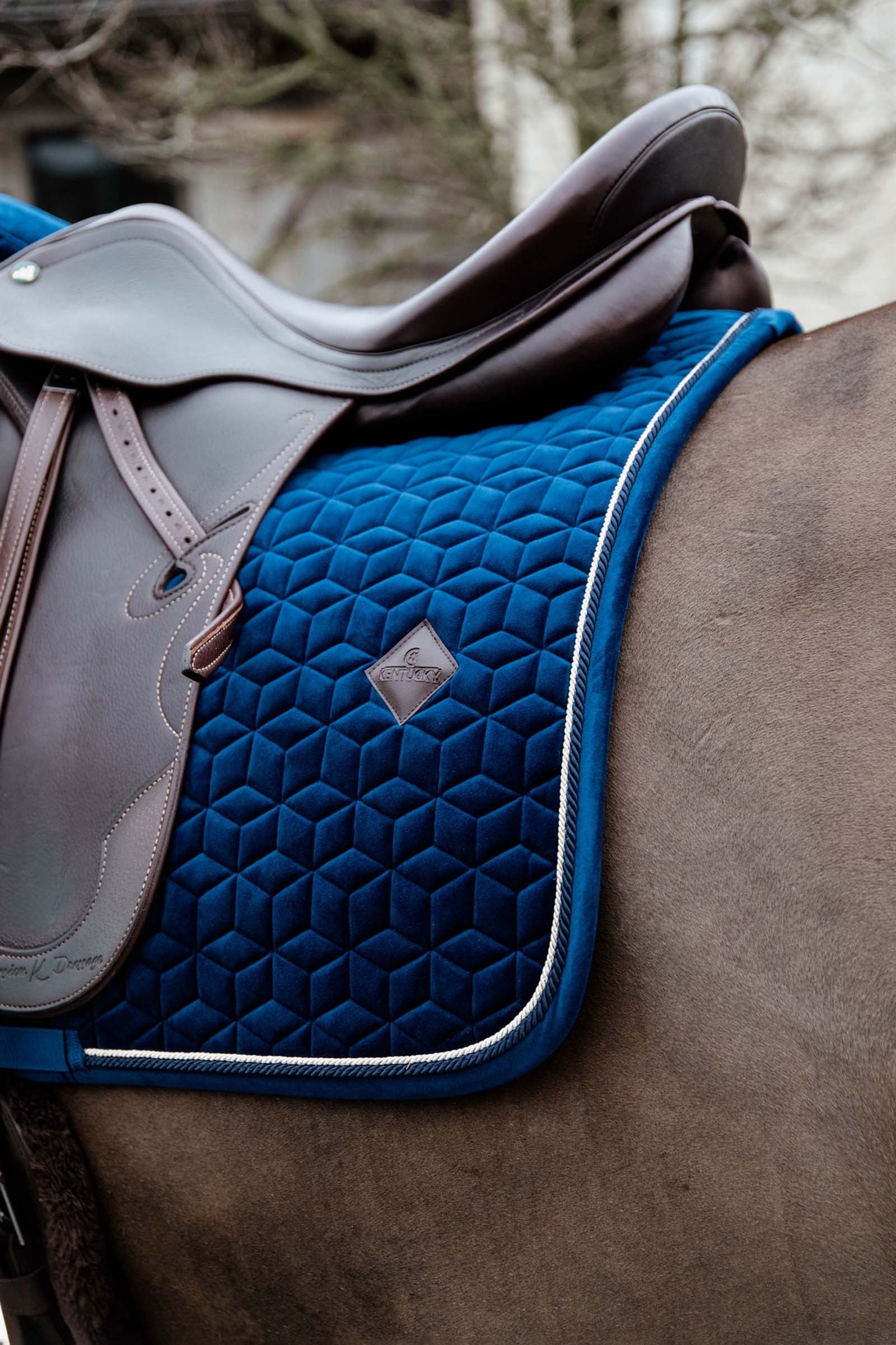 Kentucky Horsewear Velvet Basic Jumping Saddle Pad Saddle Pads