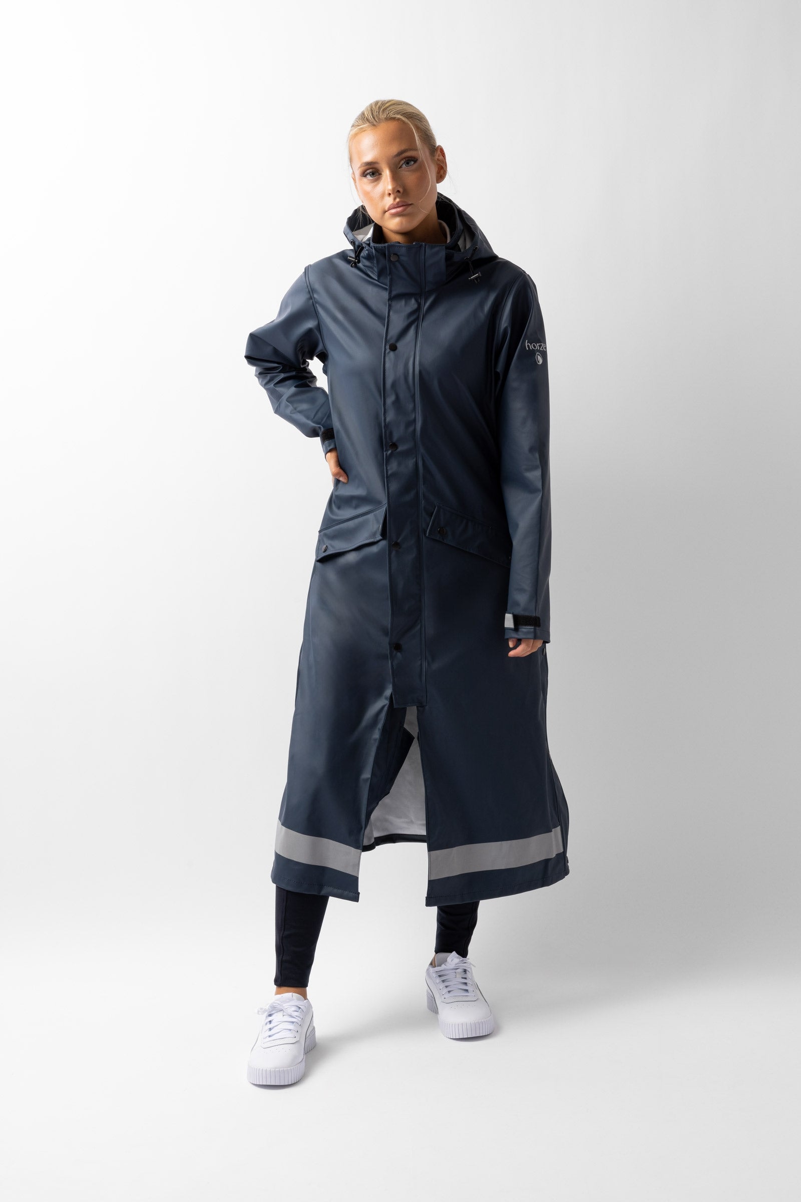 Horze Hazel abrigo largo impermeable mujer con aberturas Ropa Mujer