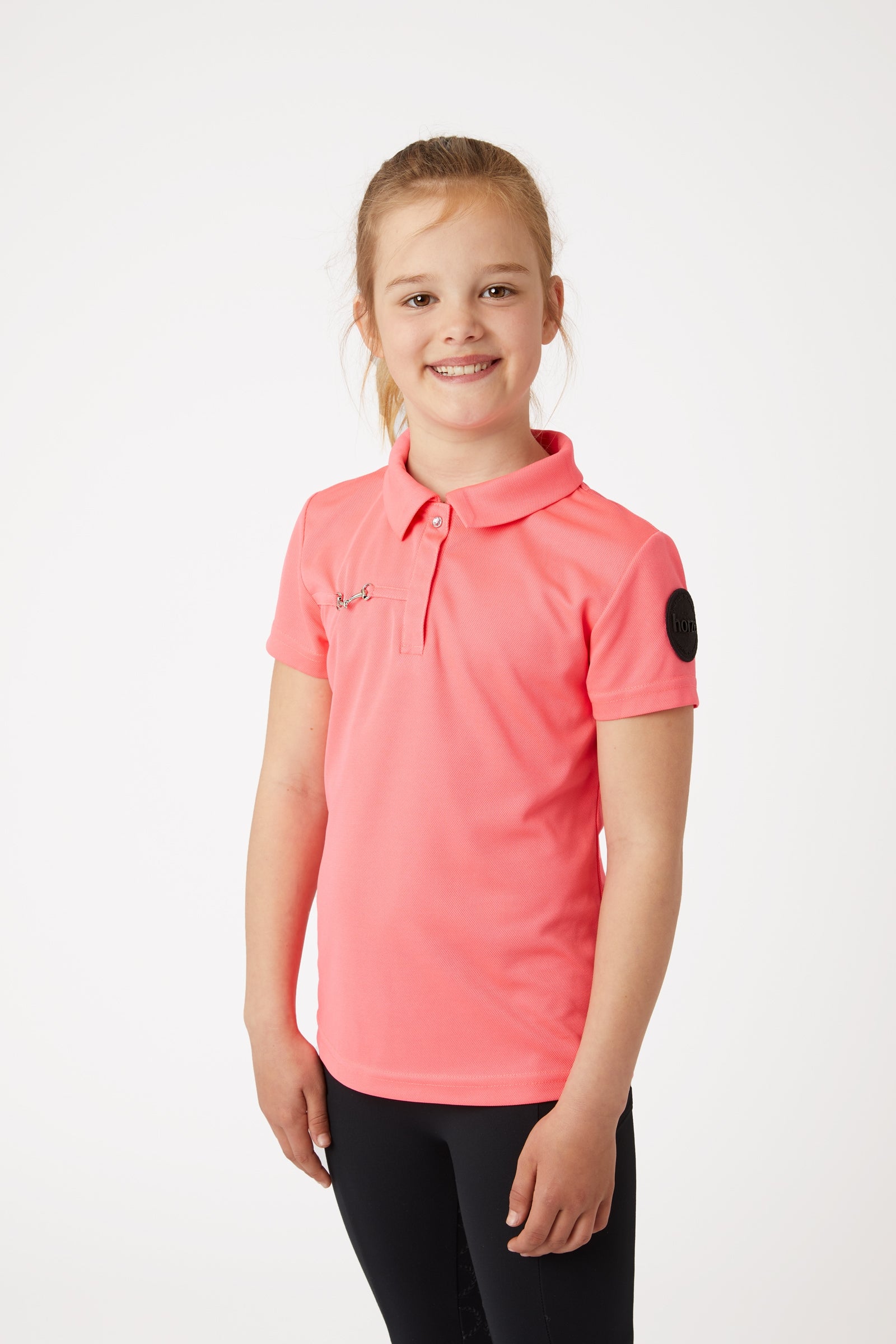 Horze Young Rider Denise camiseta polo de manga corta funcional Ropa Niños