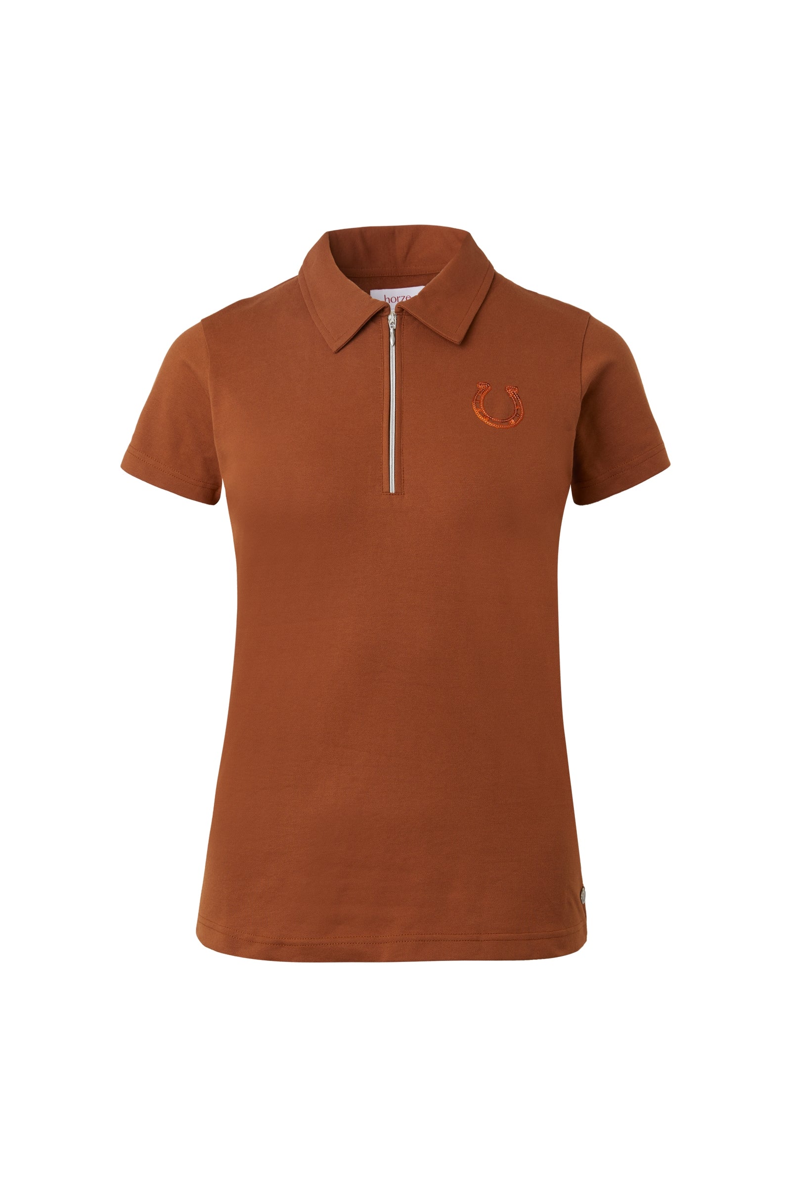 Horze Camisa Polo de Algodón y Mangas Cortas para Mujer Amy Ropa Mujer