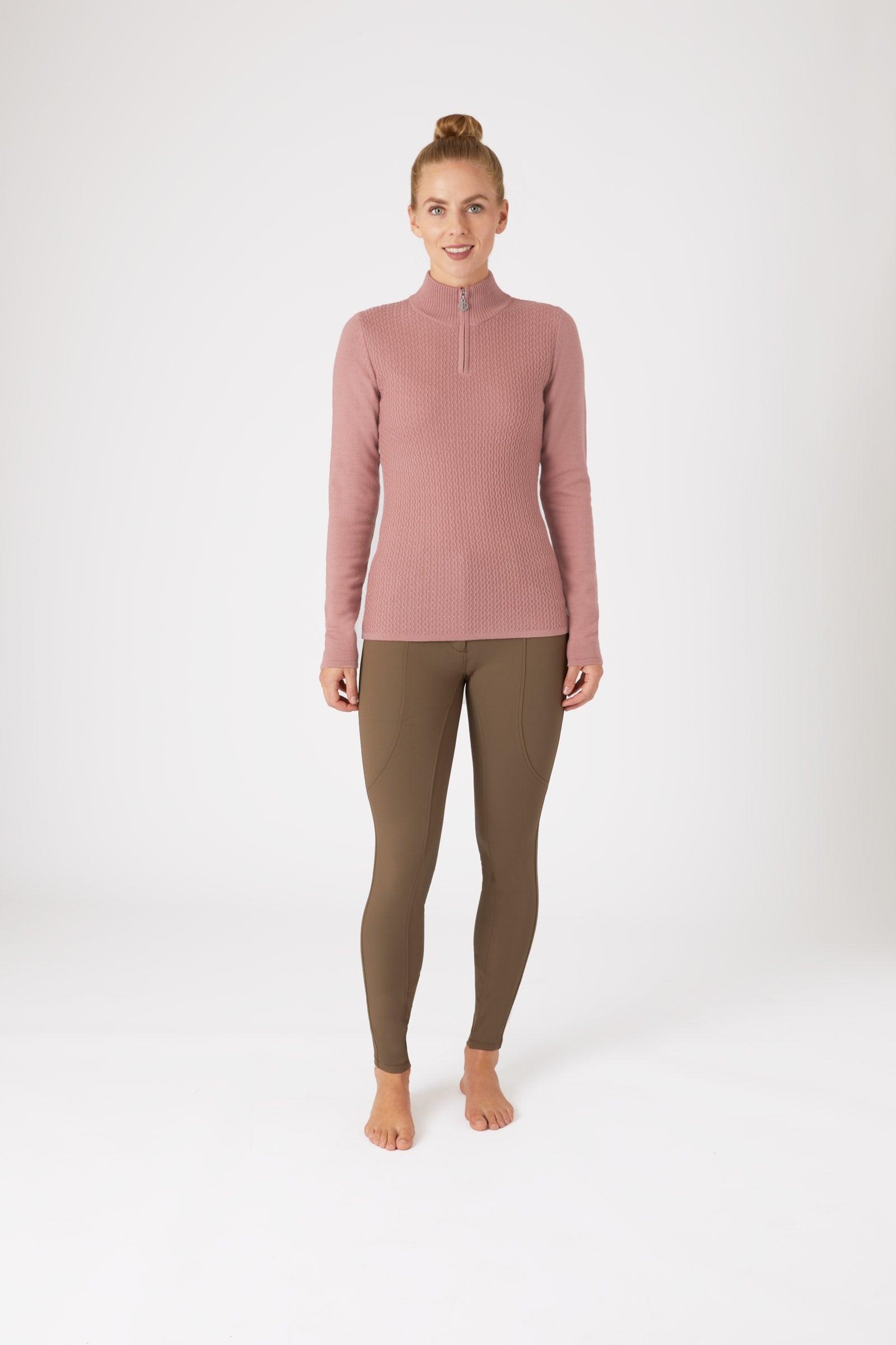 B Vertigo Ruth Women's Knitted Pullover with Zipper Women’s Riding Clothing