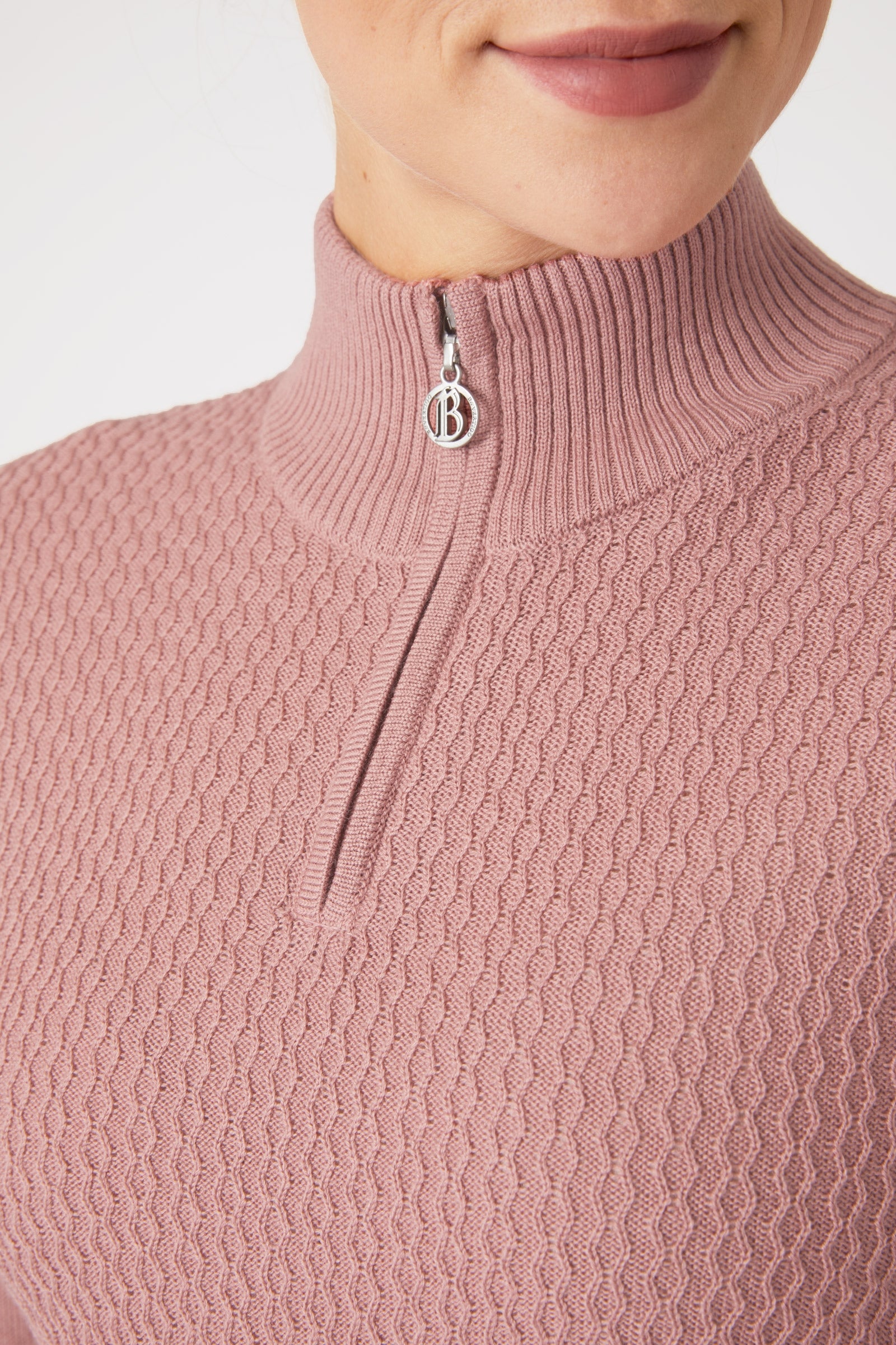 B Vertigo Ruth Women's Knitted Pullover with Zipper Women’s Riding Clothing