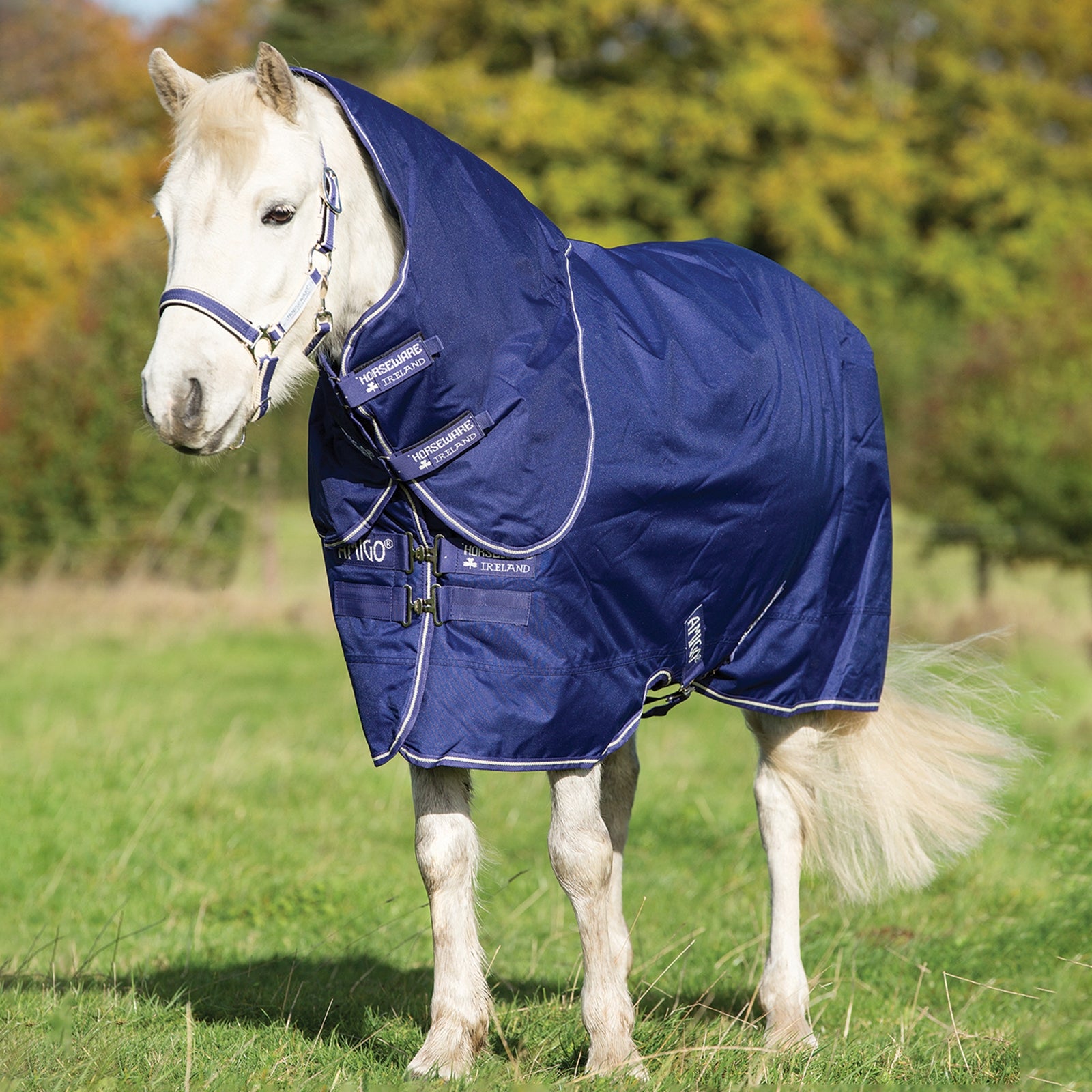 Horseware Amigo Hero 900 Plus Pony incl. Capucha Desmontable, 200g Mantas Caballo