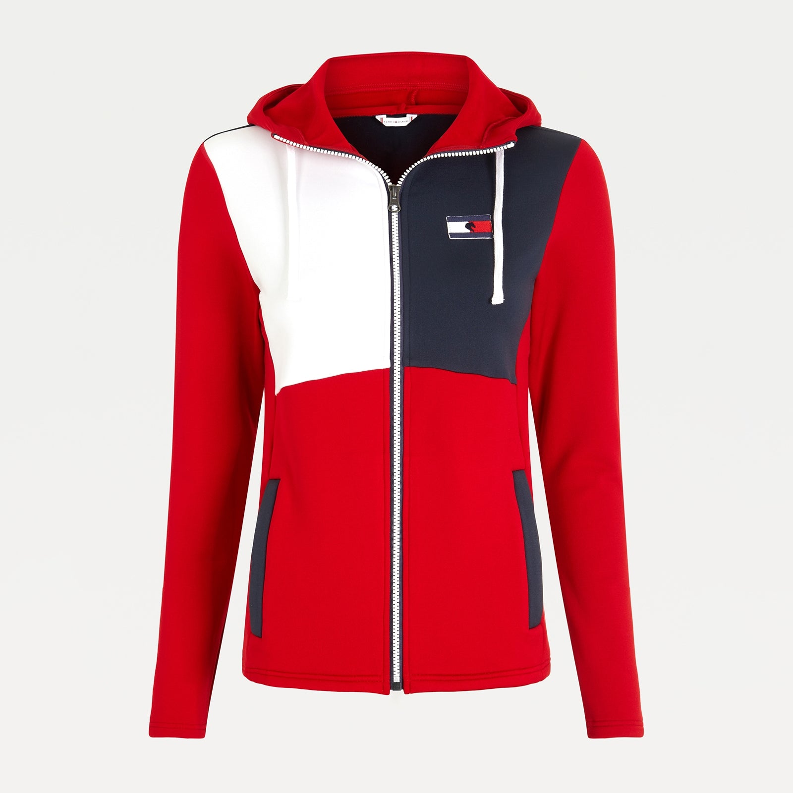 Tommy Hilfiger Equestrian Chaqueta de entrenamiento para mujer Color Block Ropa Mujer