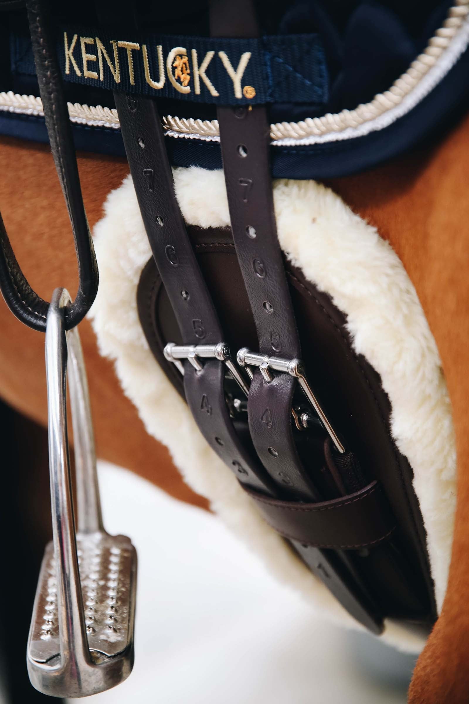 Kentucky Horsewear Sheepskin Anatomic Short Girth Cover Saddles, Girths & Stirrups