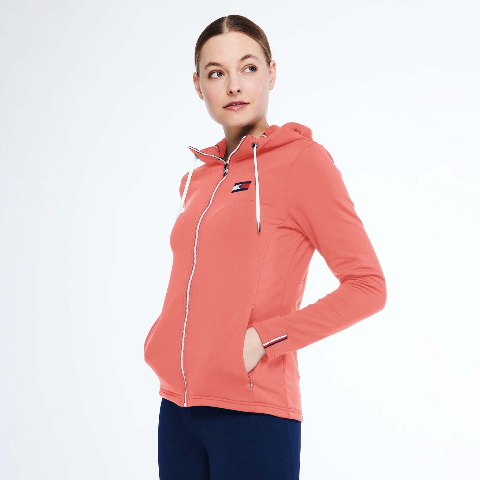 Tommy Hilfiger Equestrian Chaqueta de Entrenamiento Unicolor Performance Ropa Mujer