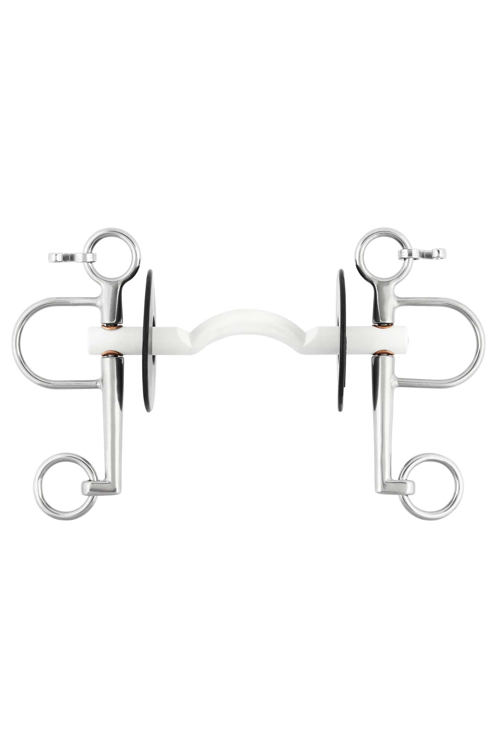 Sprenger Pelham Nathe Mullen Duro con Pasalenguas Sprenger, 15mm, Brazos 7cm Filetes y Bocados