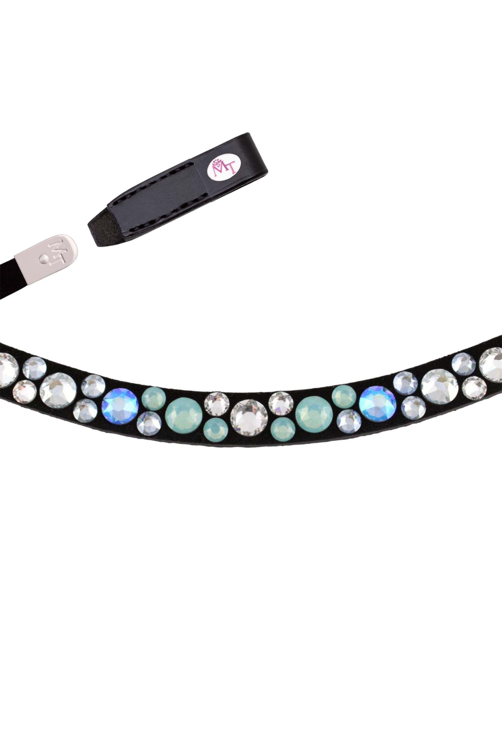 MagicTack Frontalera Bling Swing Magic Tack Balsam Green Cabezadas de montar & Riendas