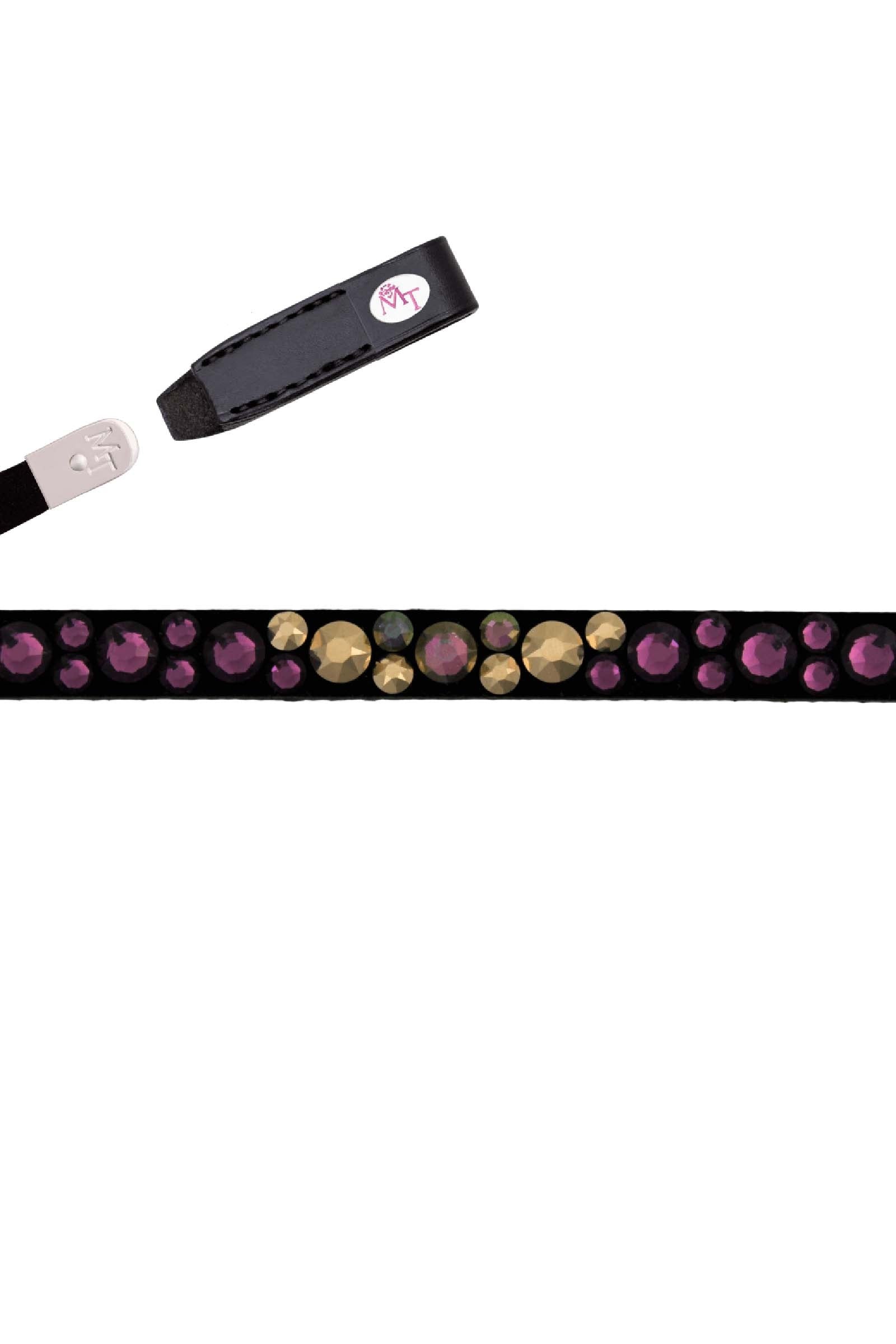 MagicTack Frontalera Bling Classic Magic Tack Deep Berry Cabezadas de montar & Riendas
