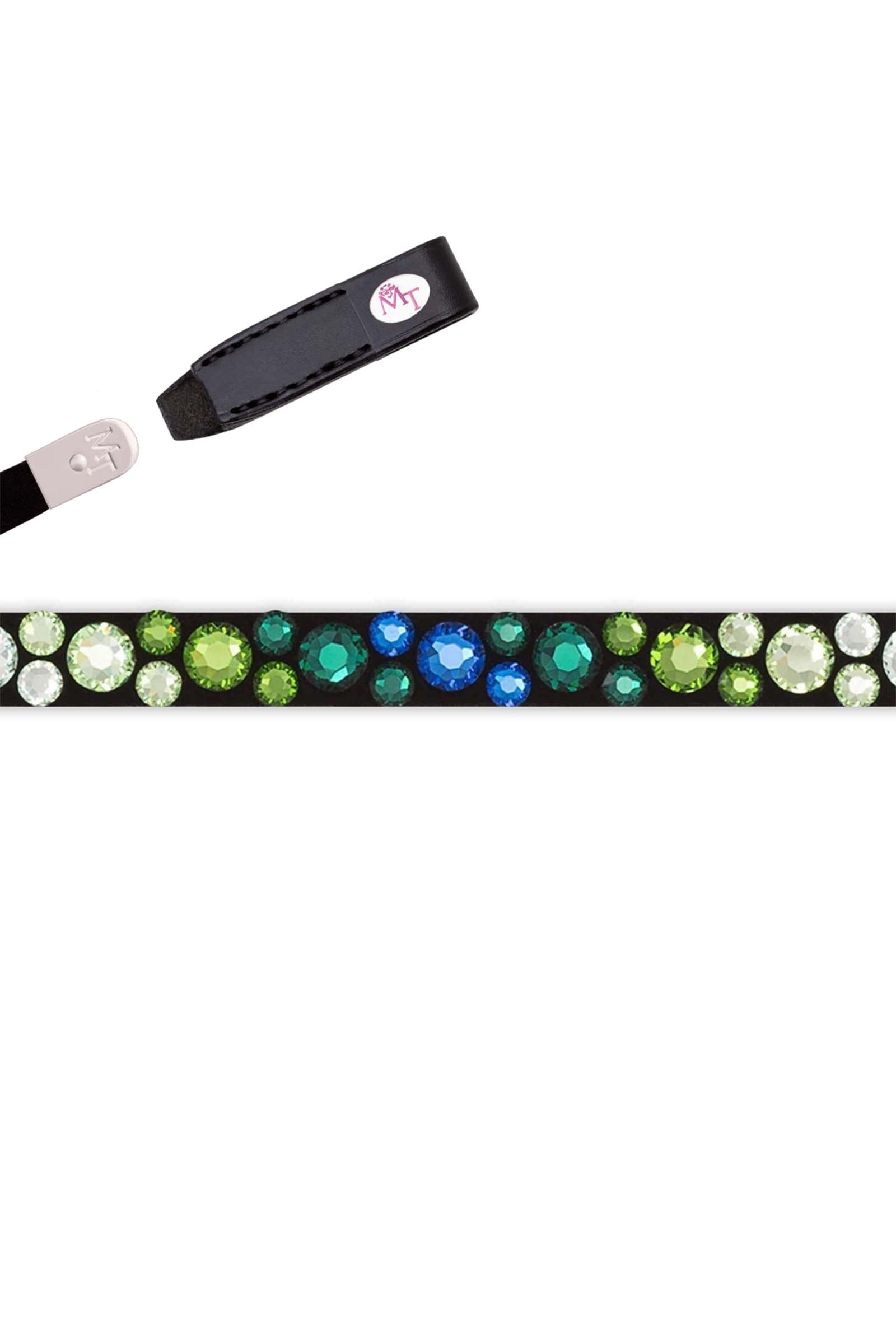 MagicTack Frontalera Bling Classic Magic Tack Endless Ocean Cabezadas de montar & Riendas