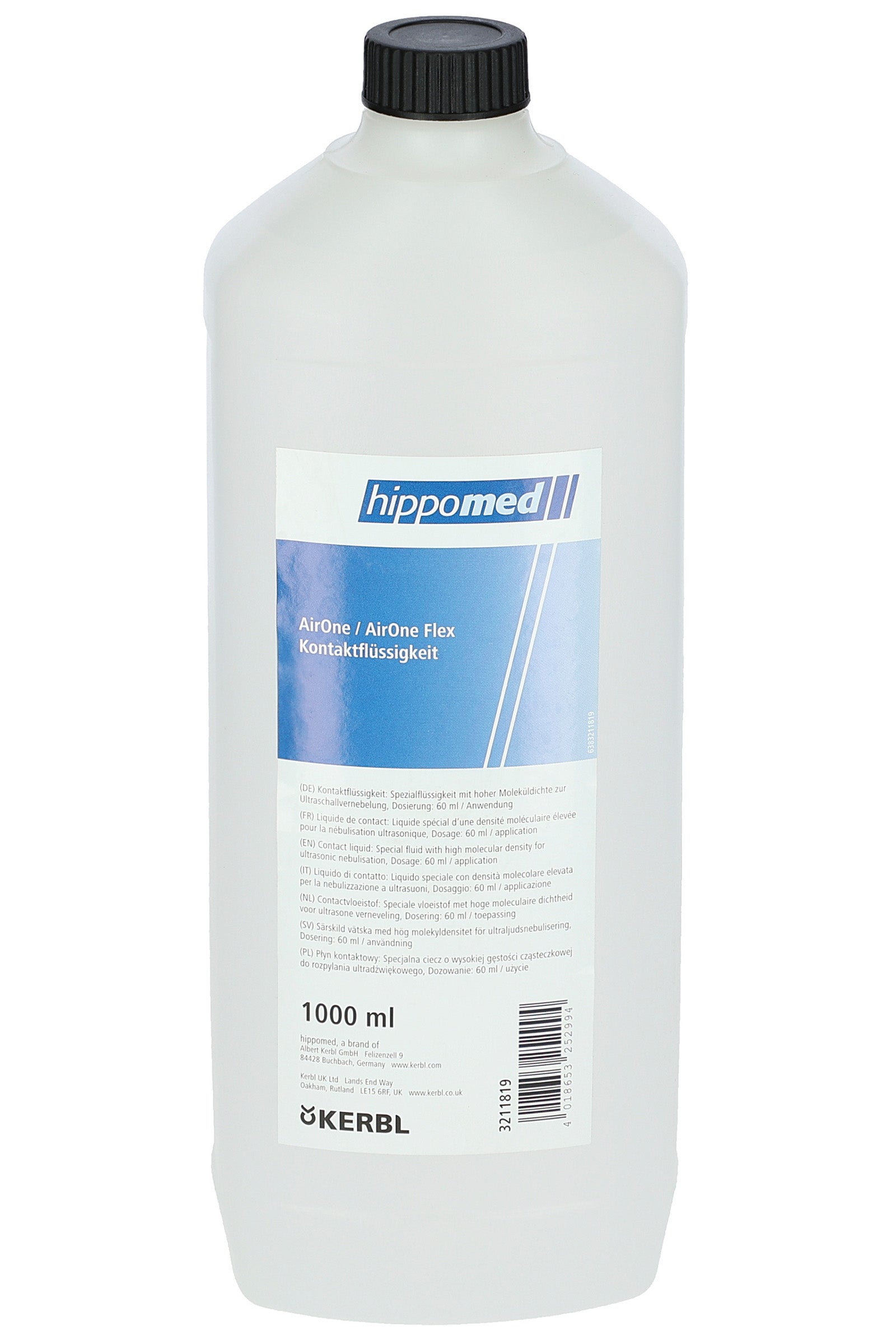 Hippomed Líquido Contacto para Inhalador AirOne , 1.000 ml Horse Feed & Nutrition