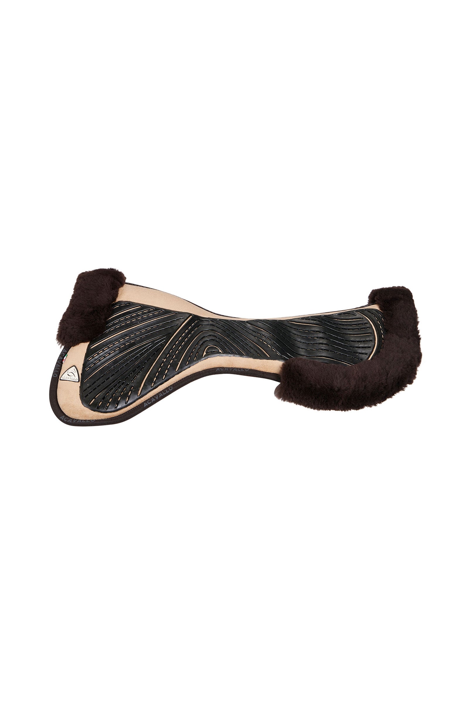 Acavallo Close Contact Gel & Memory Foam Half Pad with Sheepskin Saddle Pads