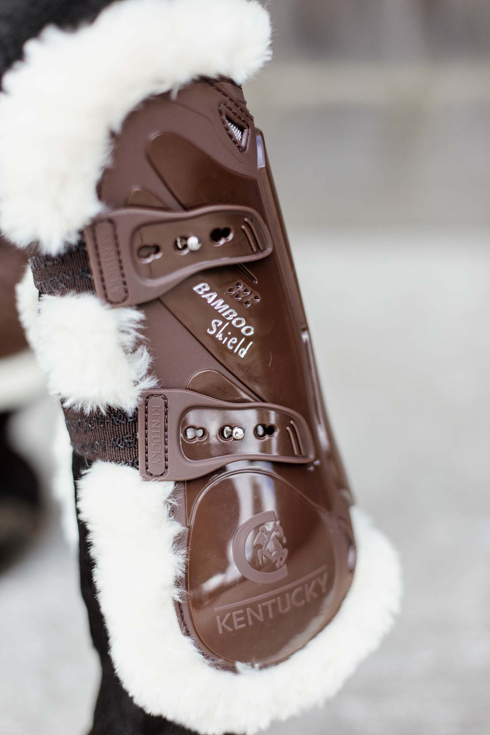 Kentucky Horsewear Vegan Sheepskin Bamboo Elastic Tendon Boots Leg Protection & Hoof Protection for Horses