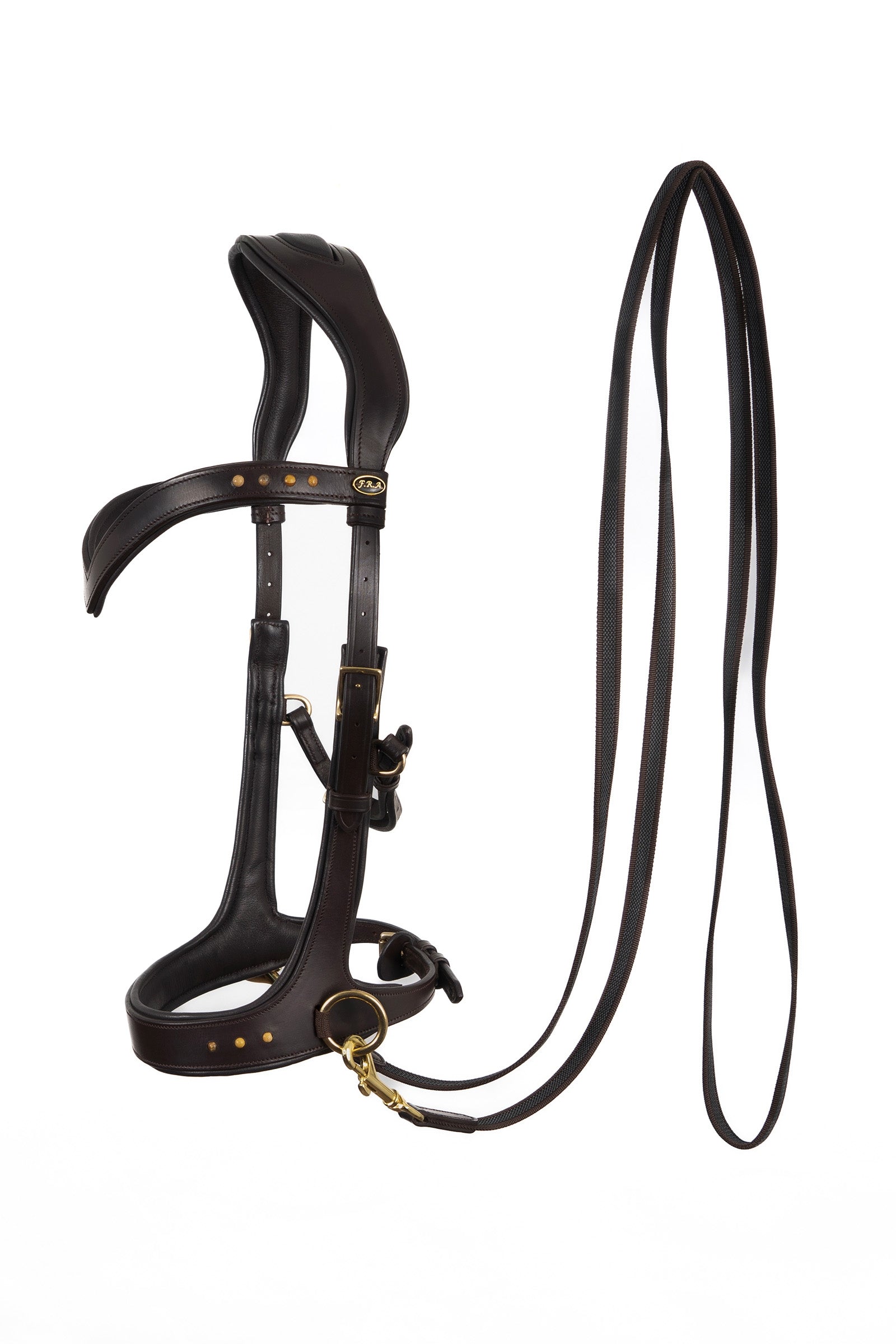 F.R.A. Freedom Riding Articles Glory Sidepull con riendas (Sistema 3), marrón Cabezadas de montar & Riendas
