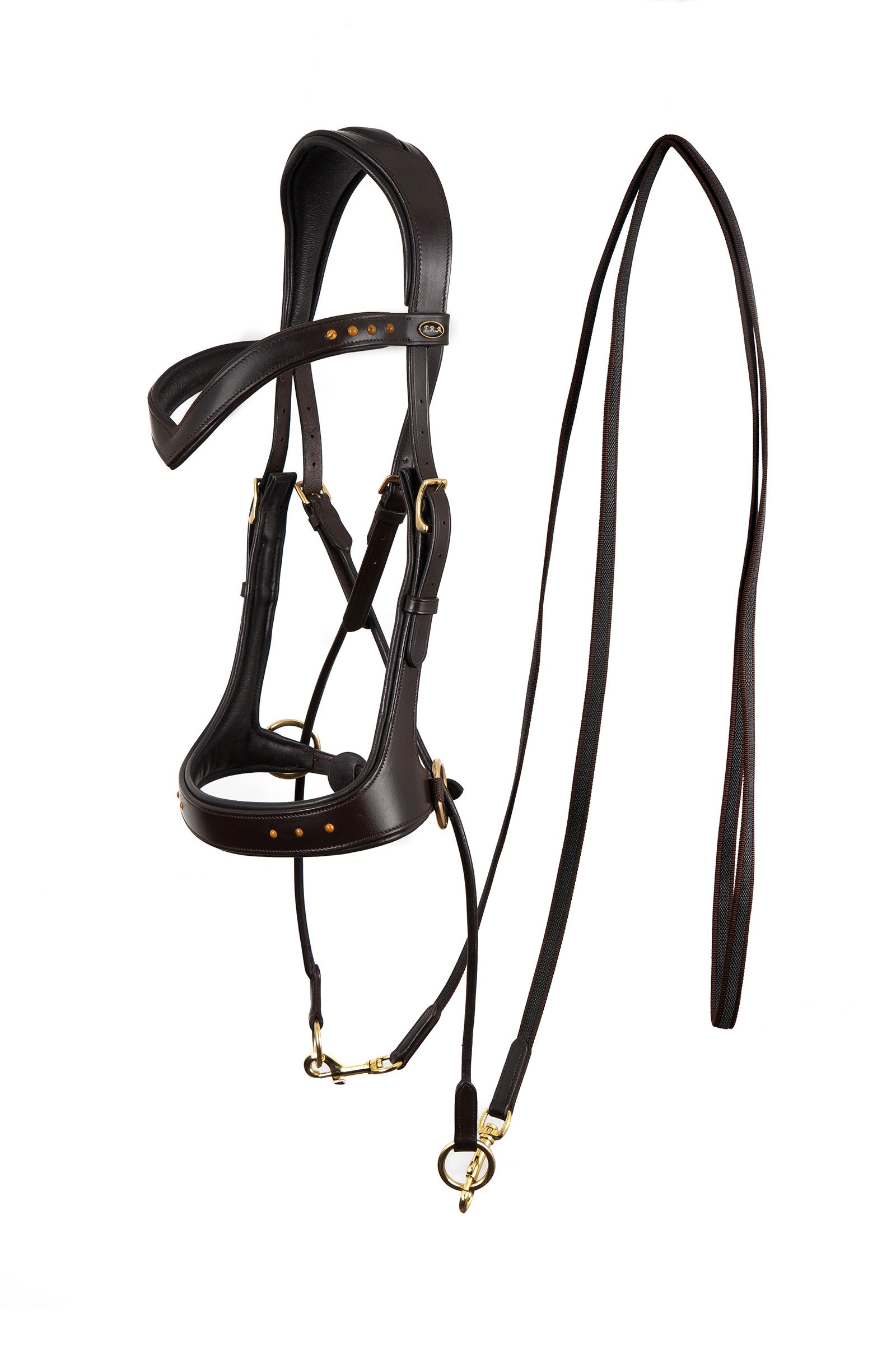F.R.A. Freedom Riding Articles Glory Bitless Bridle With Reins (System 5), brown Bridles & Reins