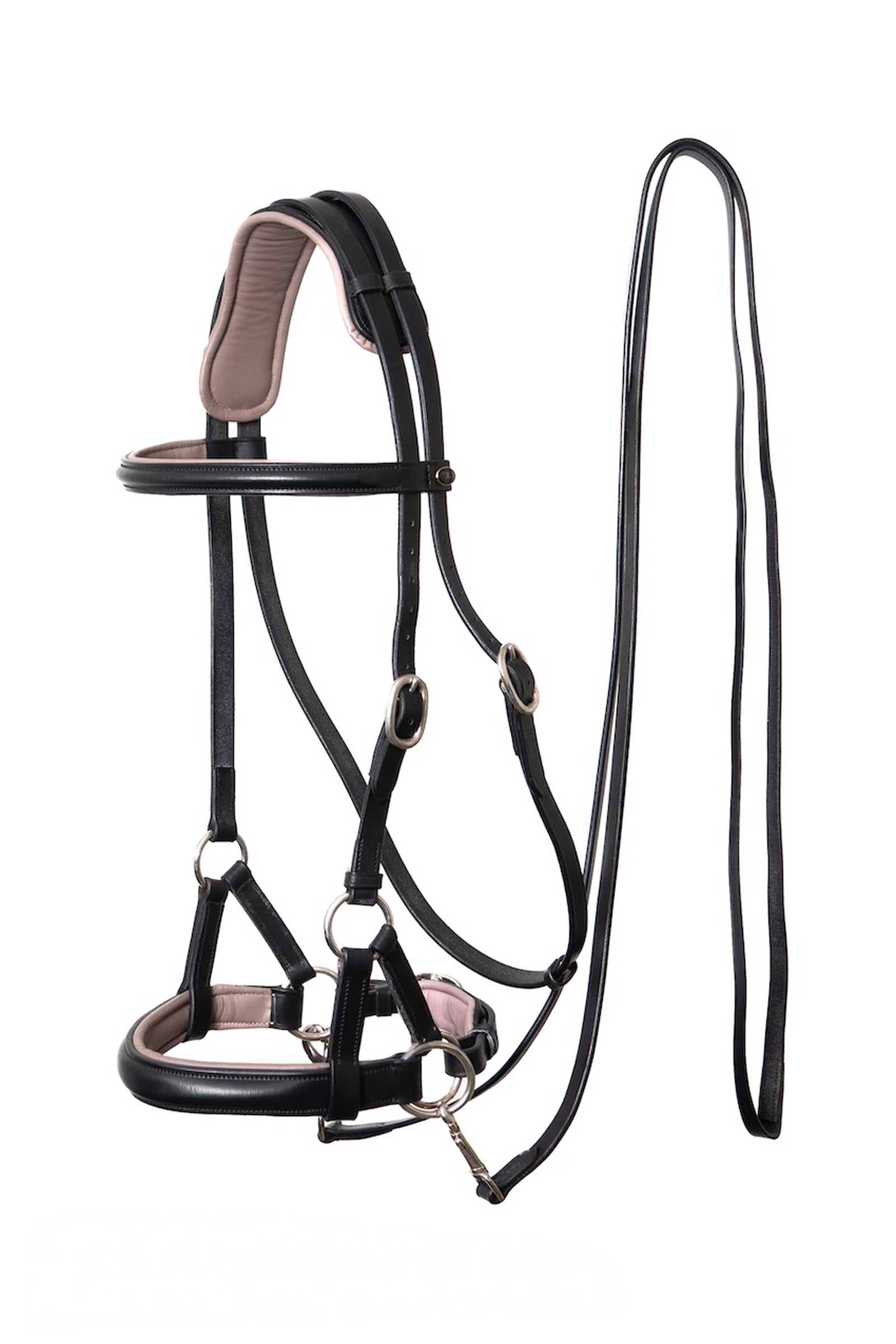 F.R.A. Freedom Riding Articles pardoes de luxe Sidepull (Sistema 3) Shire Cabezadas de montar & Riendas