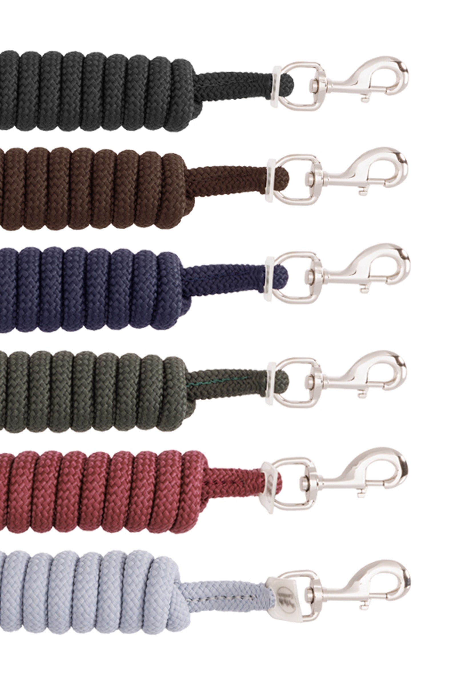 Kavalkade Lead Rope with Silver Carabiner Halters & Leads