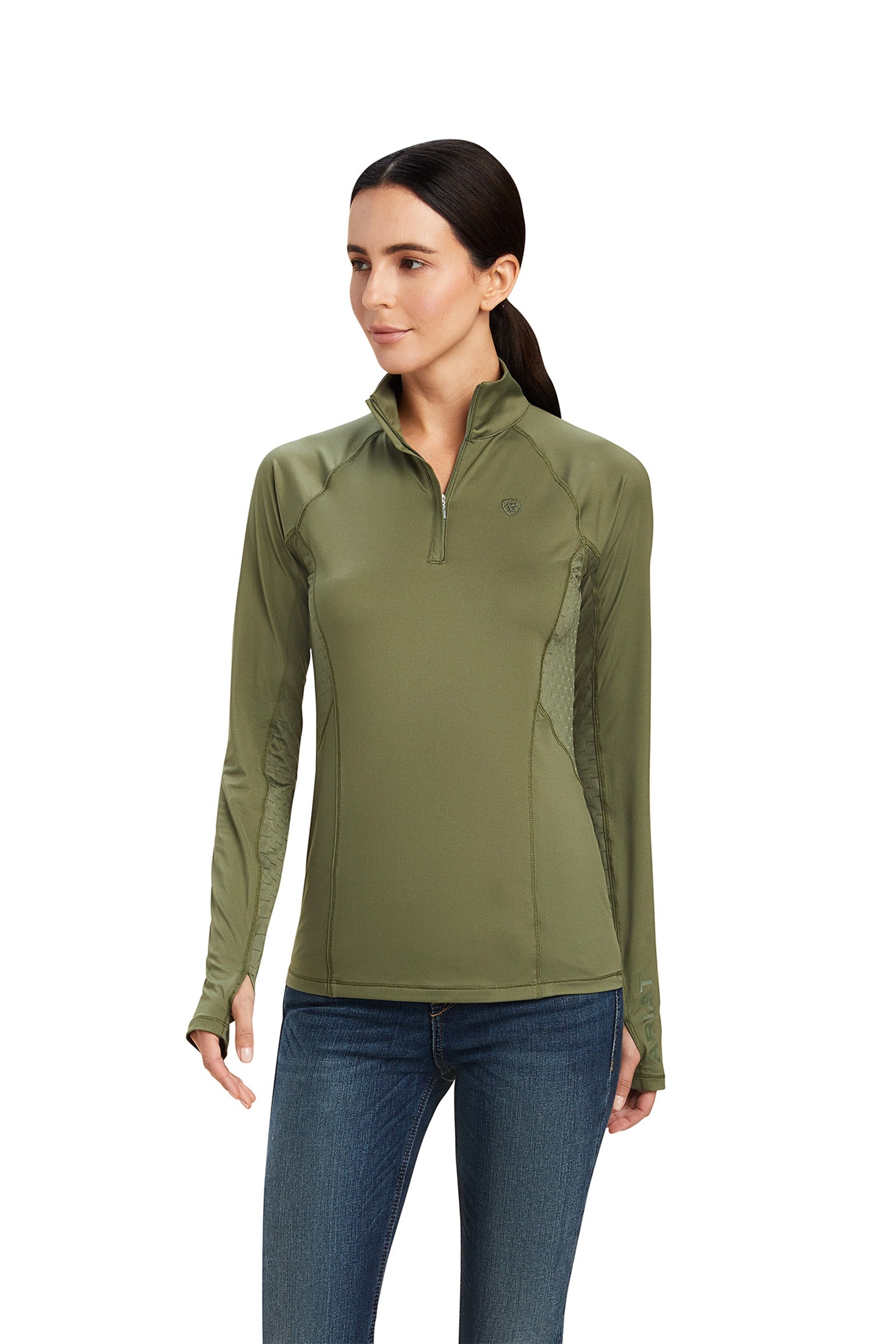 Ariat Camiseta de manga larga Lowell 2.0 1/4 Zip para mujer Ropa Mujer