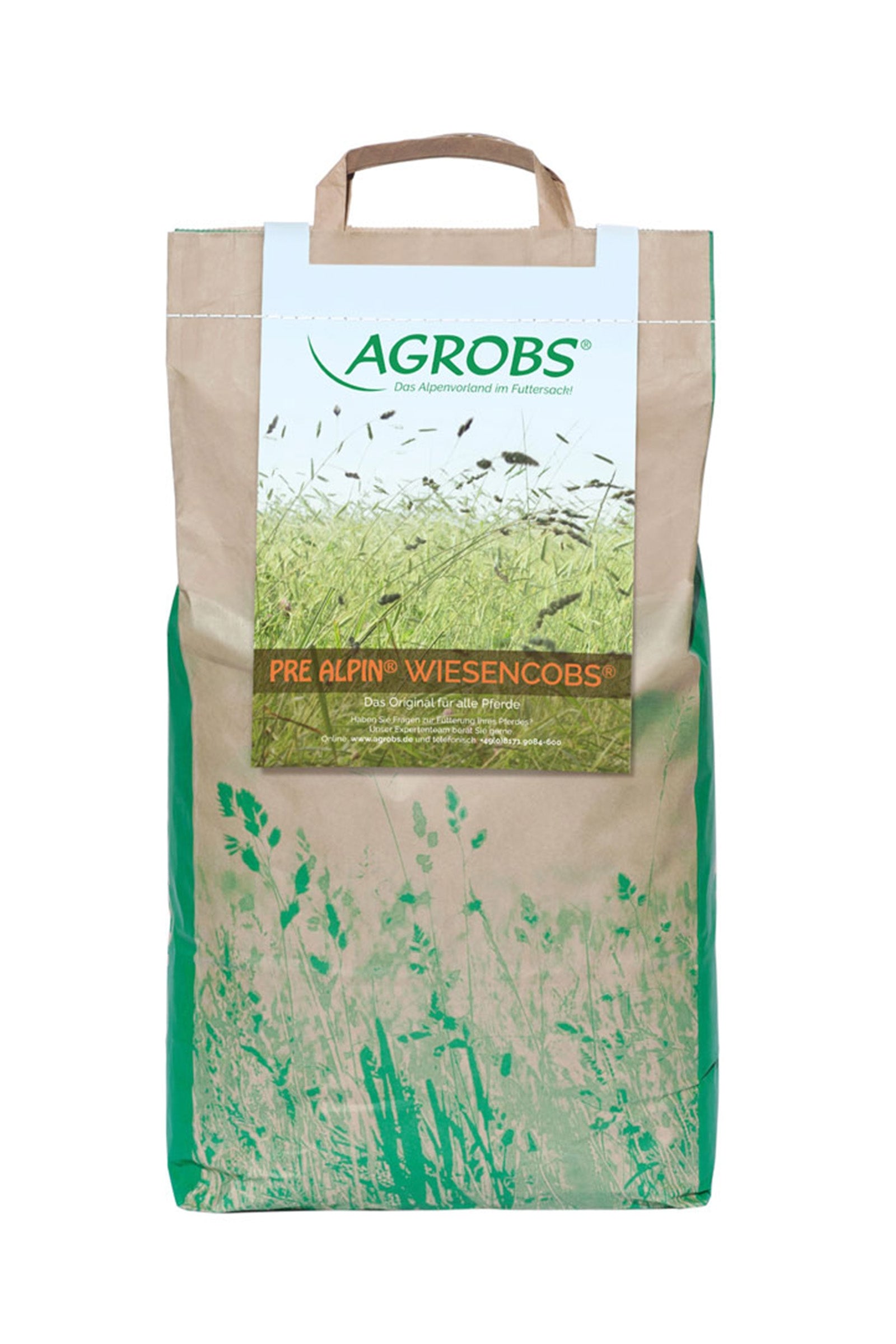 Agrobs Pre Alpin Wiesencobs Mazorcas de heno, 5 kg Horse Feed & Nutrition