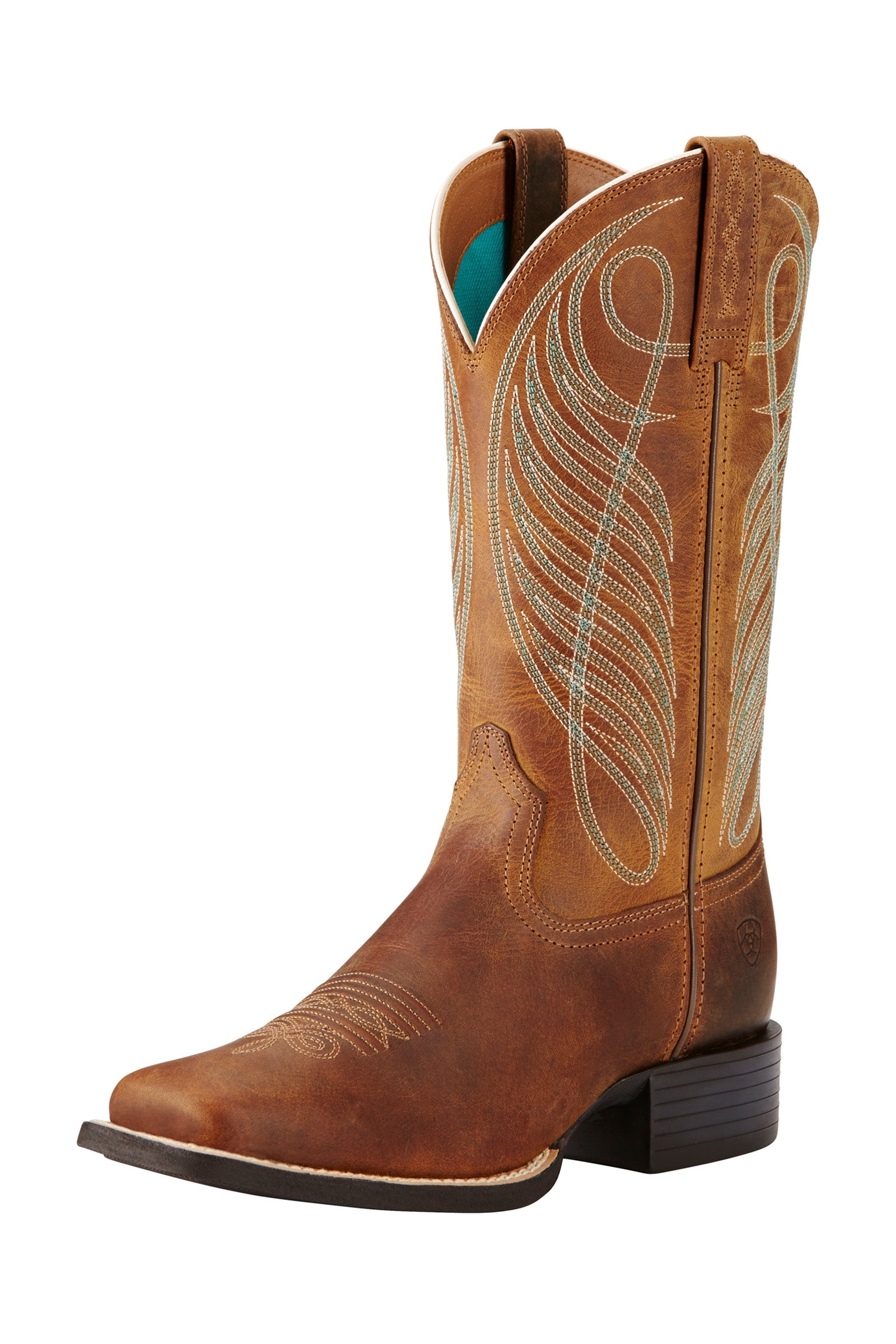 Ariat Round Up Wide Square Toe botas western para mujer Calzado