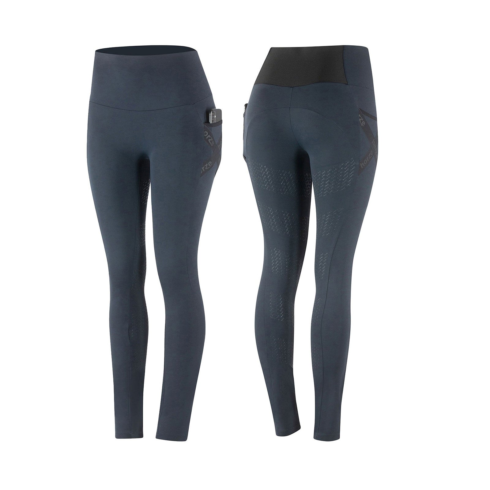 Horze Mallas de Equitación Funcionales con Asiento Completo de Siliconapara Mujer Sandra Womens Breeches