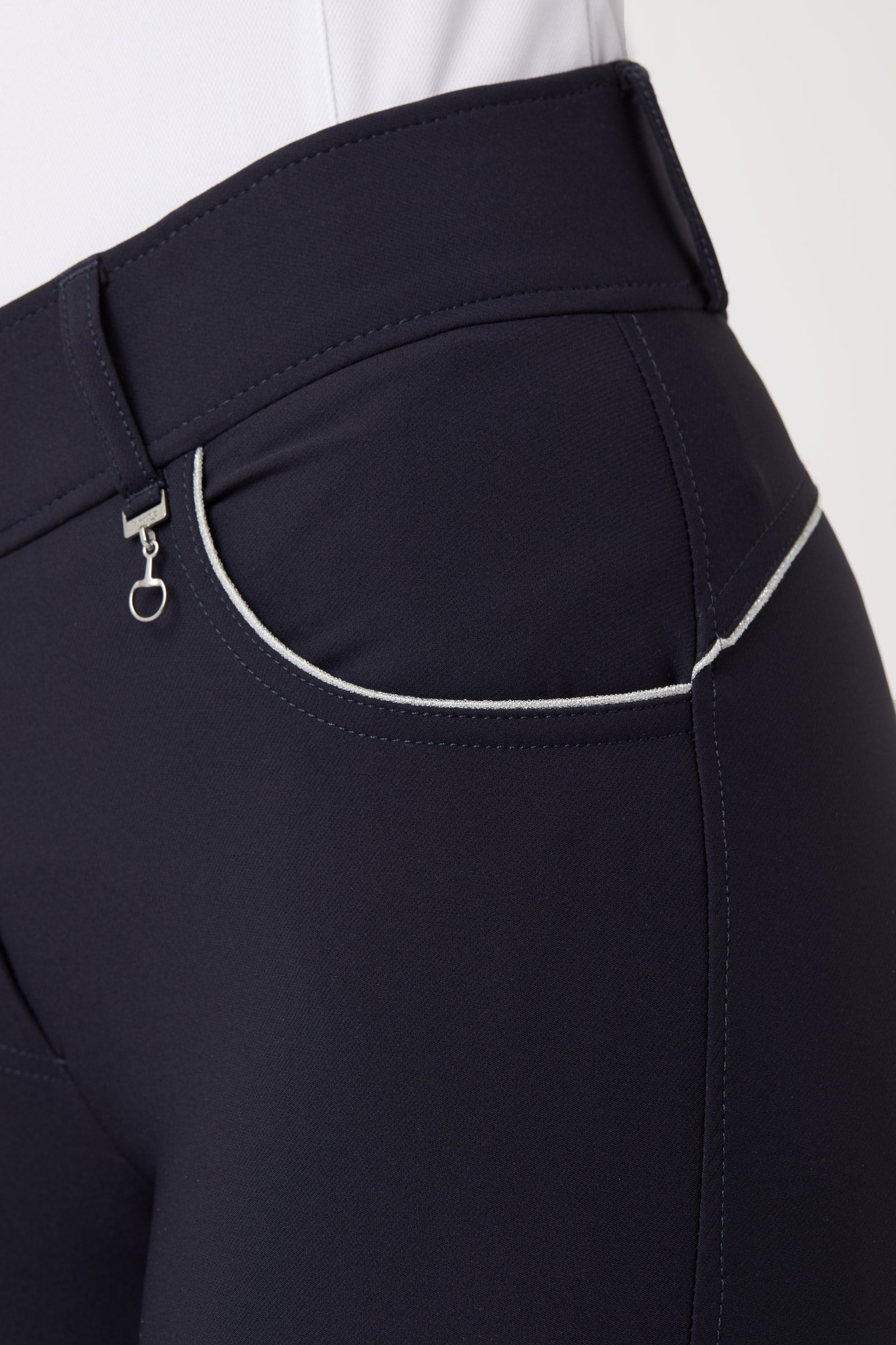 Horze Aubrey Women's High Waist Breeches with Silicone Full Seat Womens Breeches