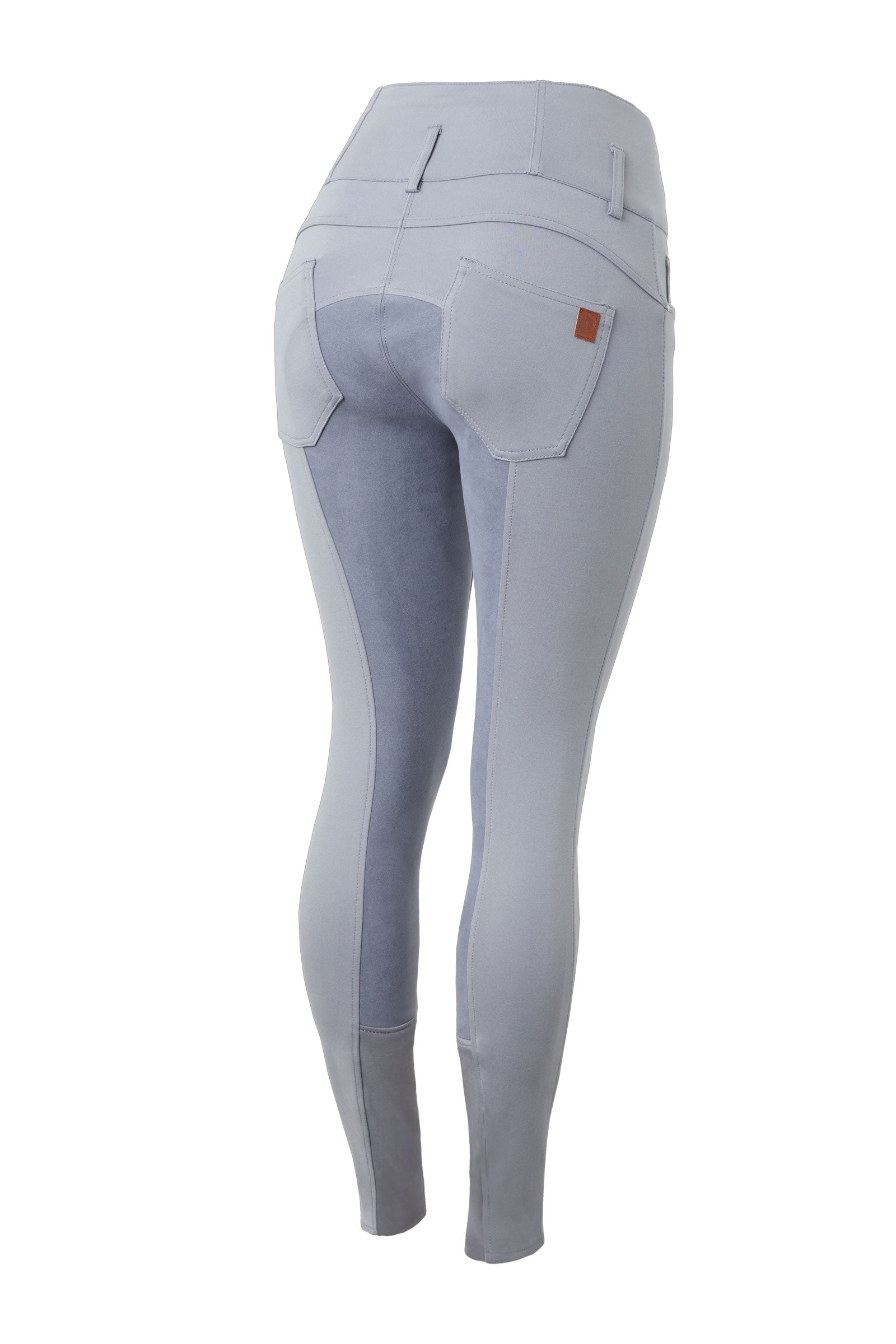 Horze Tara Women's High Waist Breeches with Leather Full Seat Womens Breeches