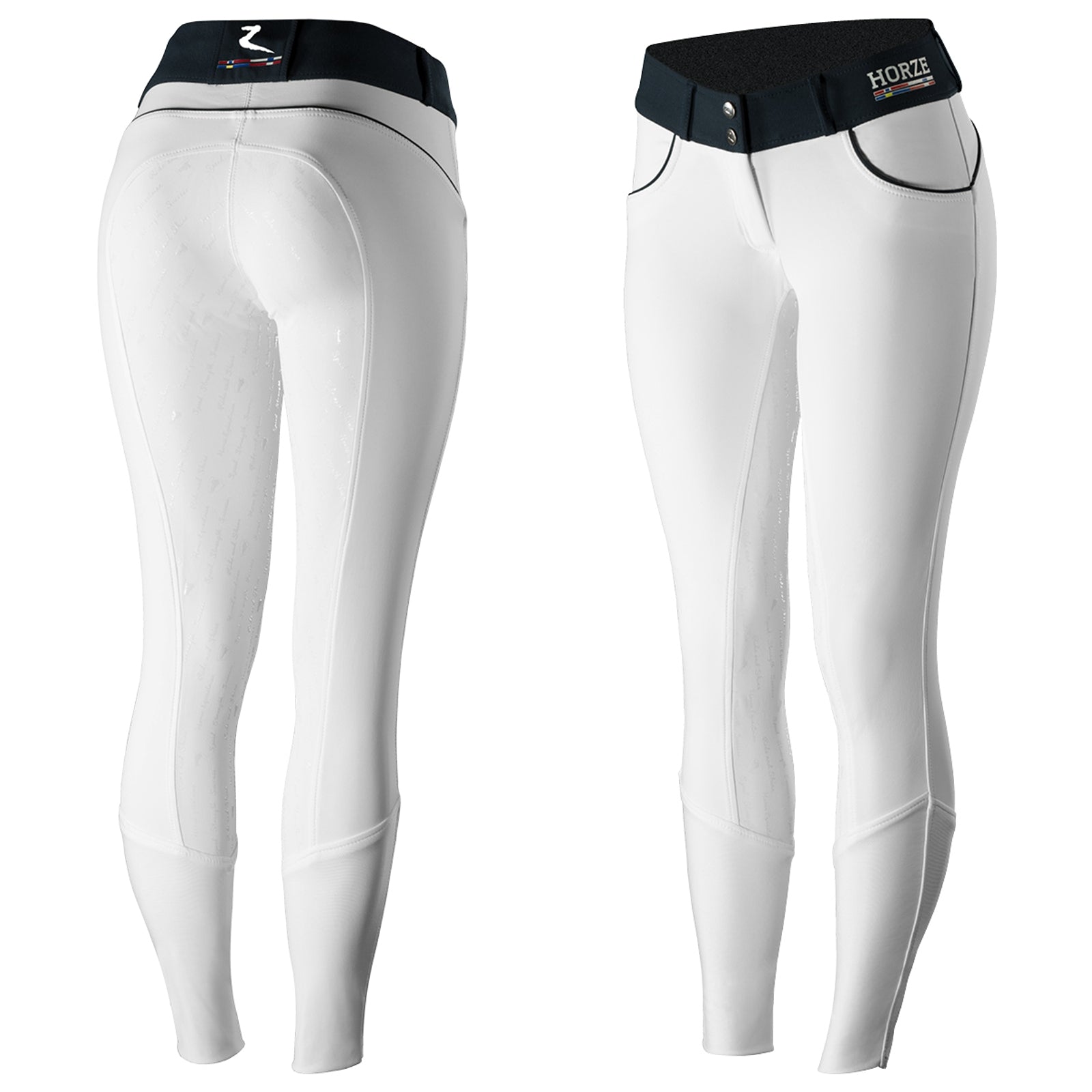 Horze Nordic Performance pantalones de montar para mujer con asiento completo de silicona, UPF 50+ Womens Breeches