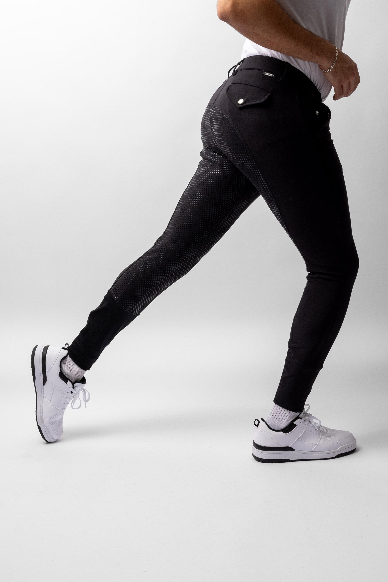 Horze Grand Prix pantalones de montar para hombre con asiento completo de silicona UPF 50+ Ropa Hombres